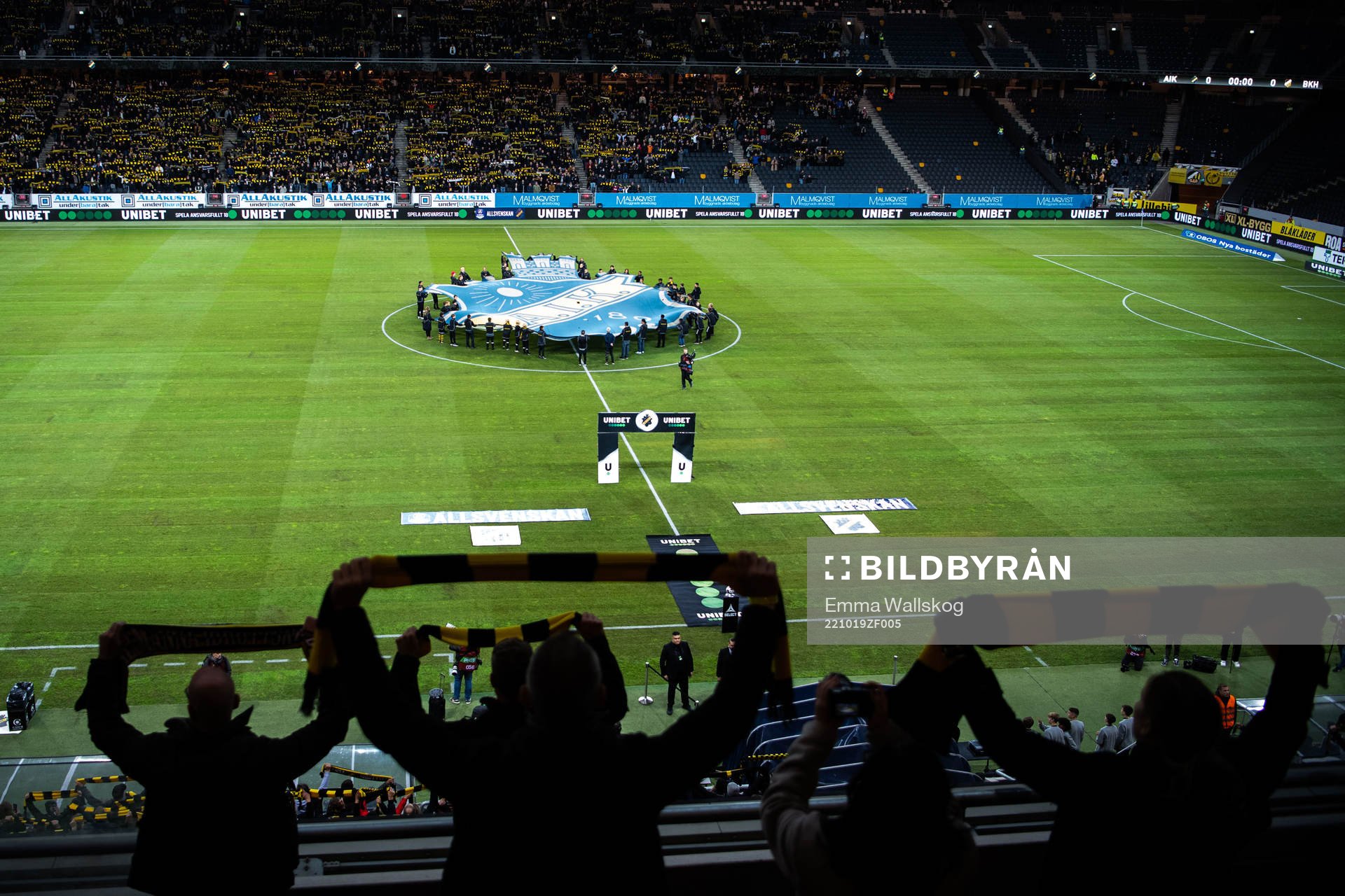 Interiör vy av Friends Arena