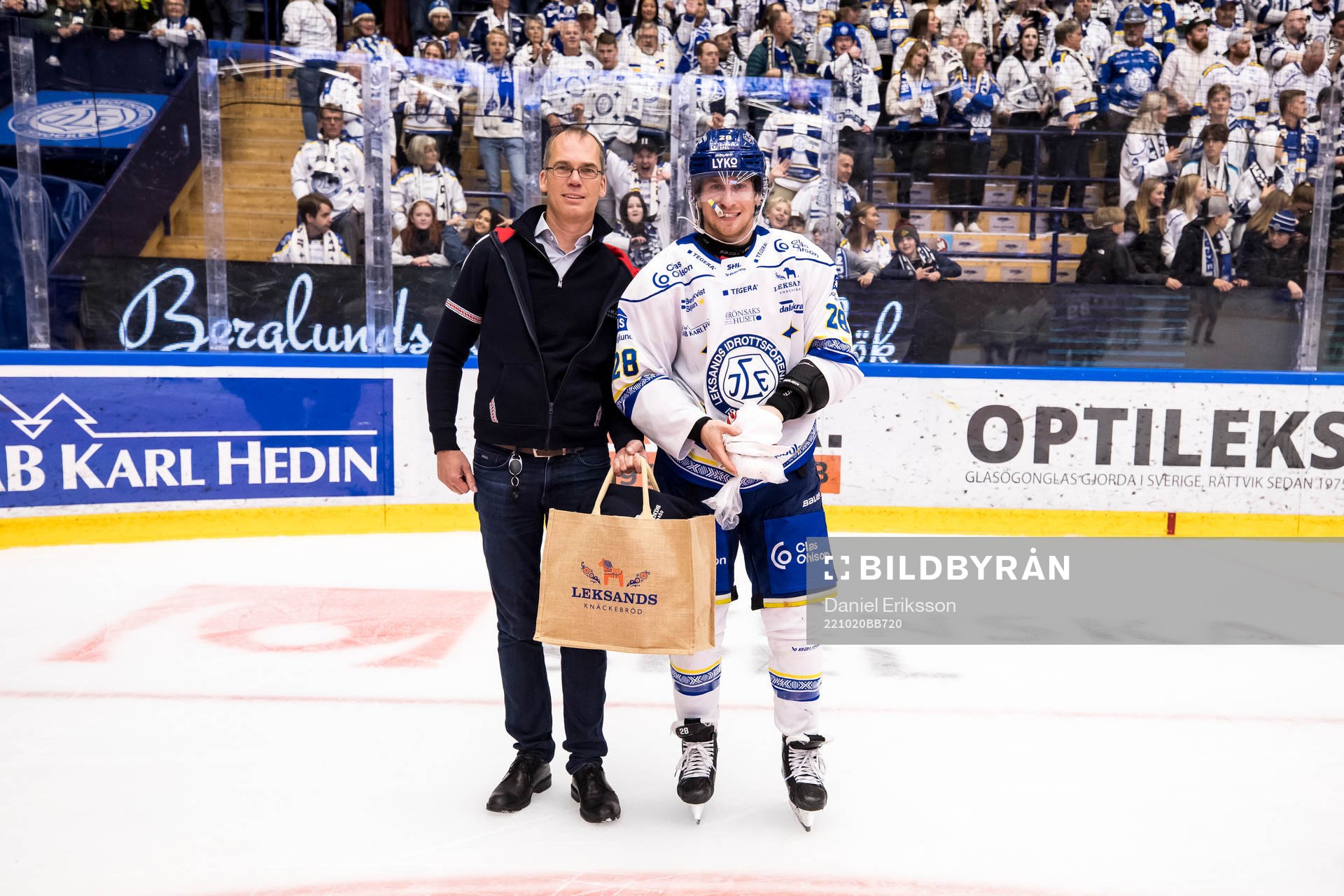 Leksands Justin Glenn Kloos utsedd till matchens lirare