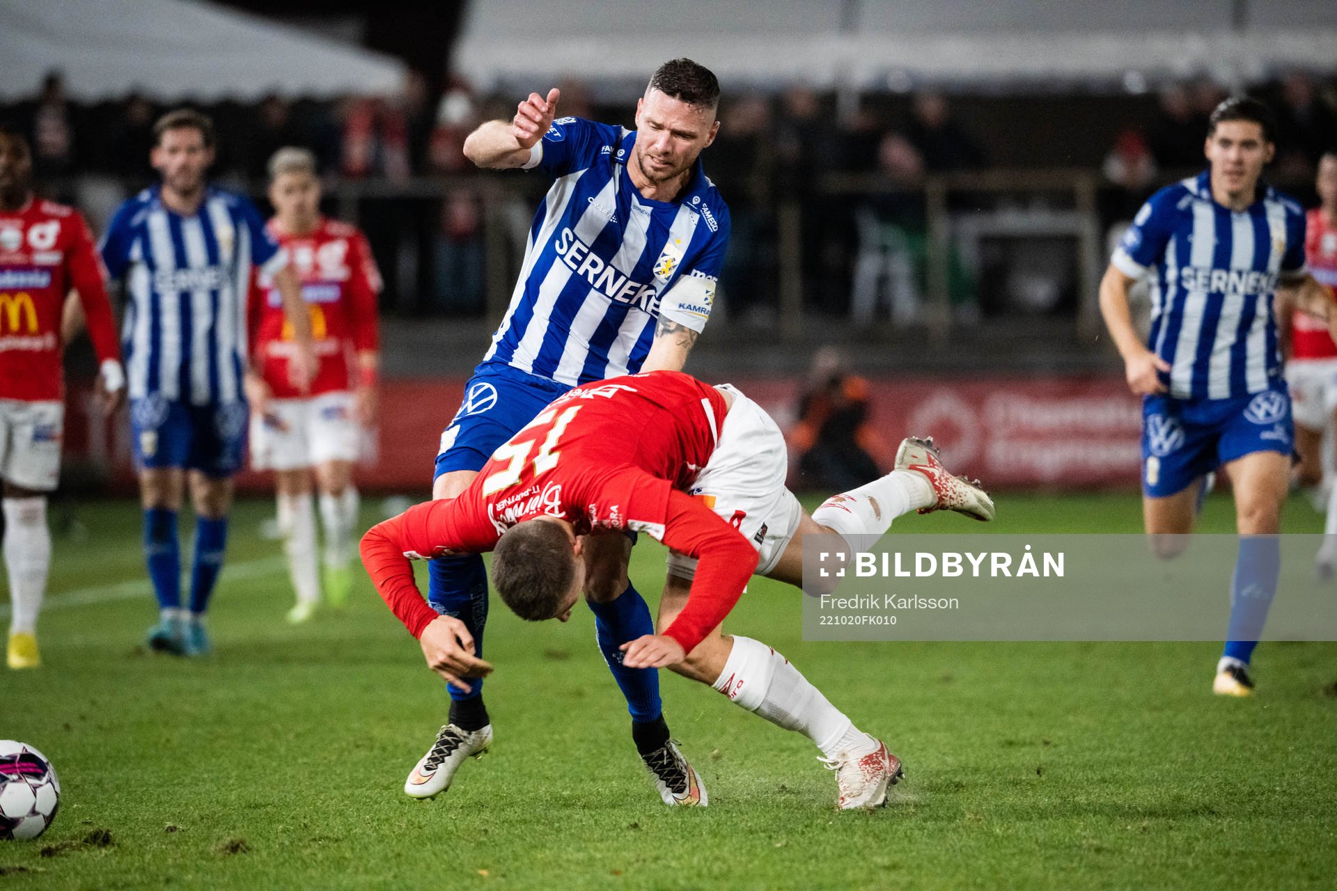 IFK Göteborgs Marcus Berg och Degerfors Gustaf Lagerbielke