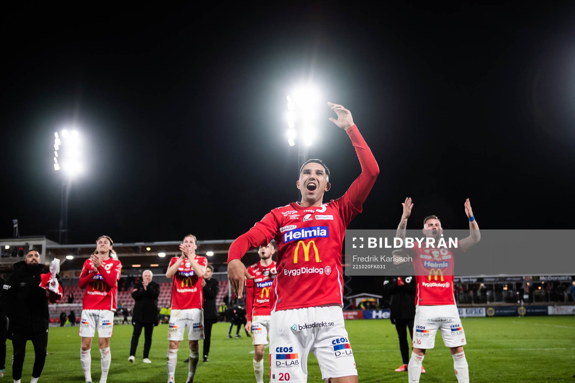 Degerfors Elyas Bouzaiene jublar
