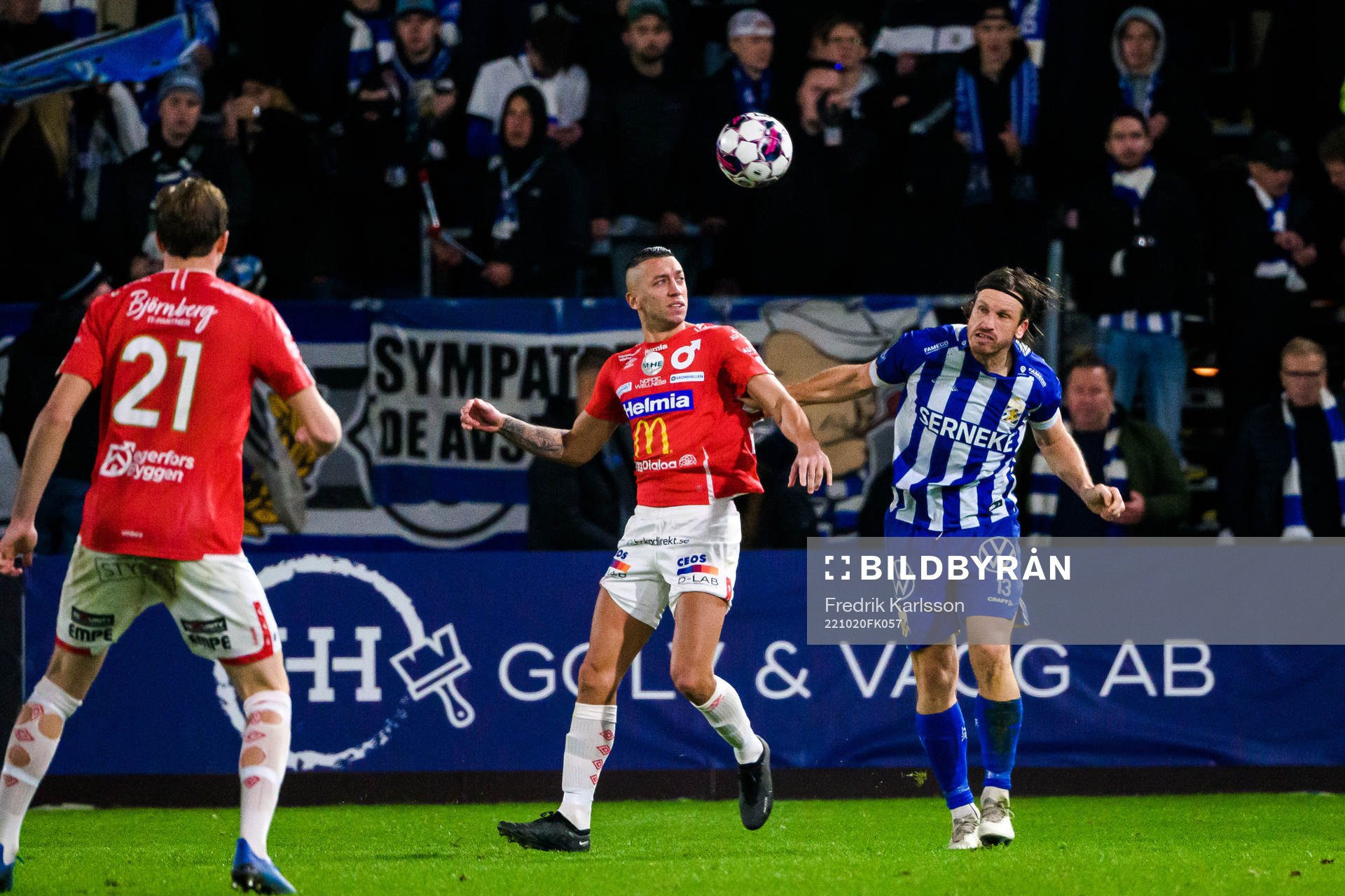 Degerfors Nikola Djurdjic och IFK Göteborgs Gustav Svensson