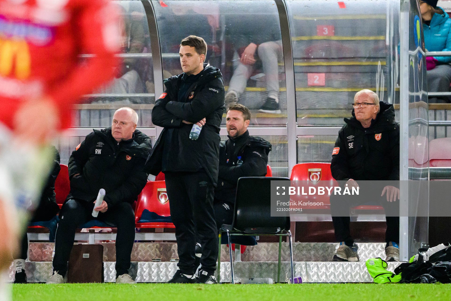 Degerfors tränare Andreas Holmberg och tränare Tobias