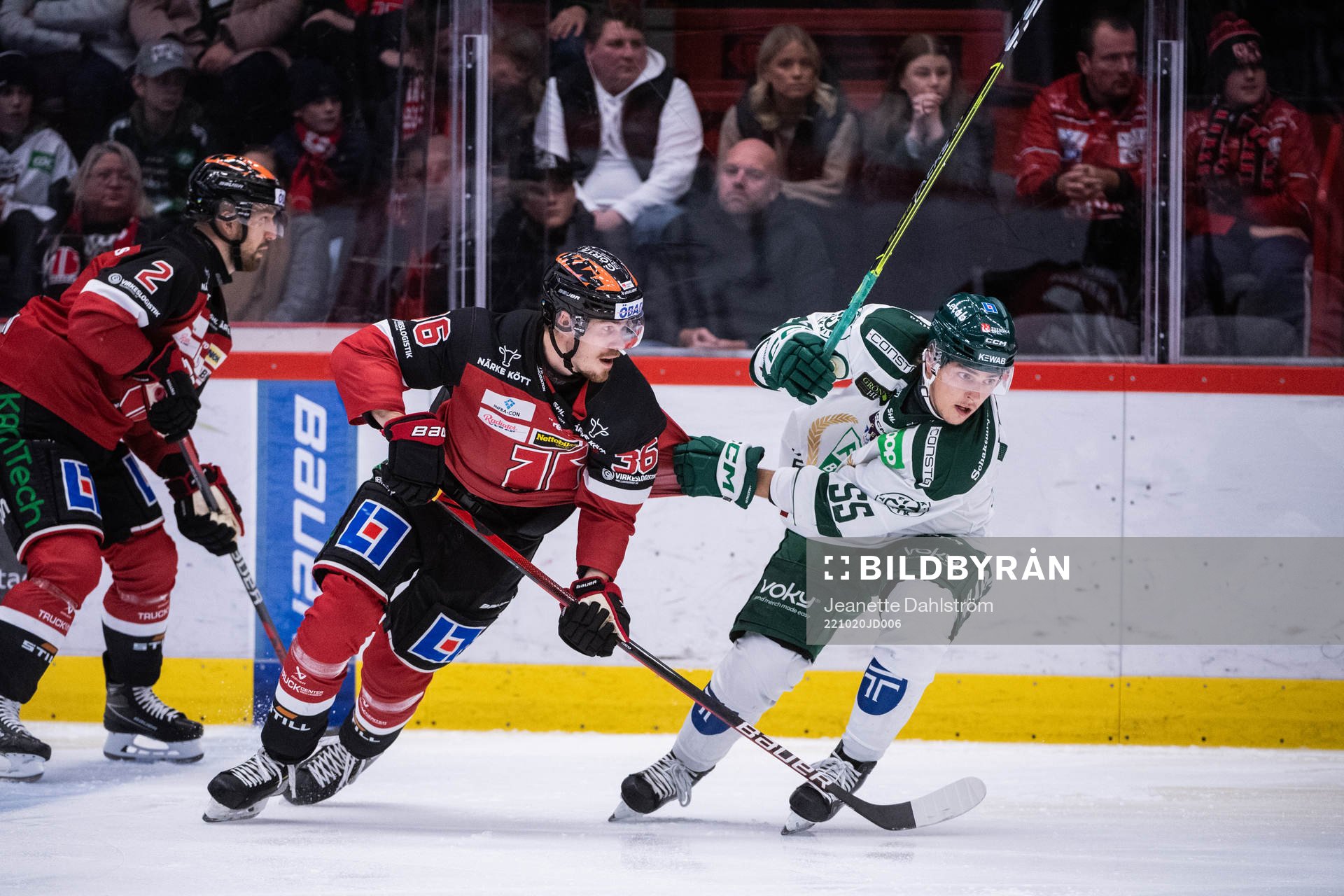 Örebros Rasmus Rissanen, Emil Larsson och Färjestads Max