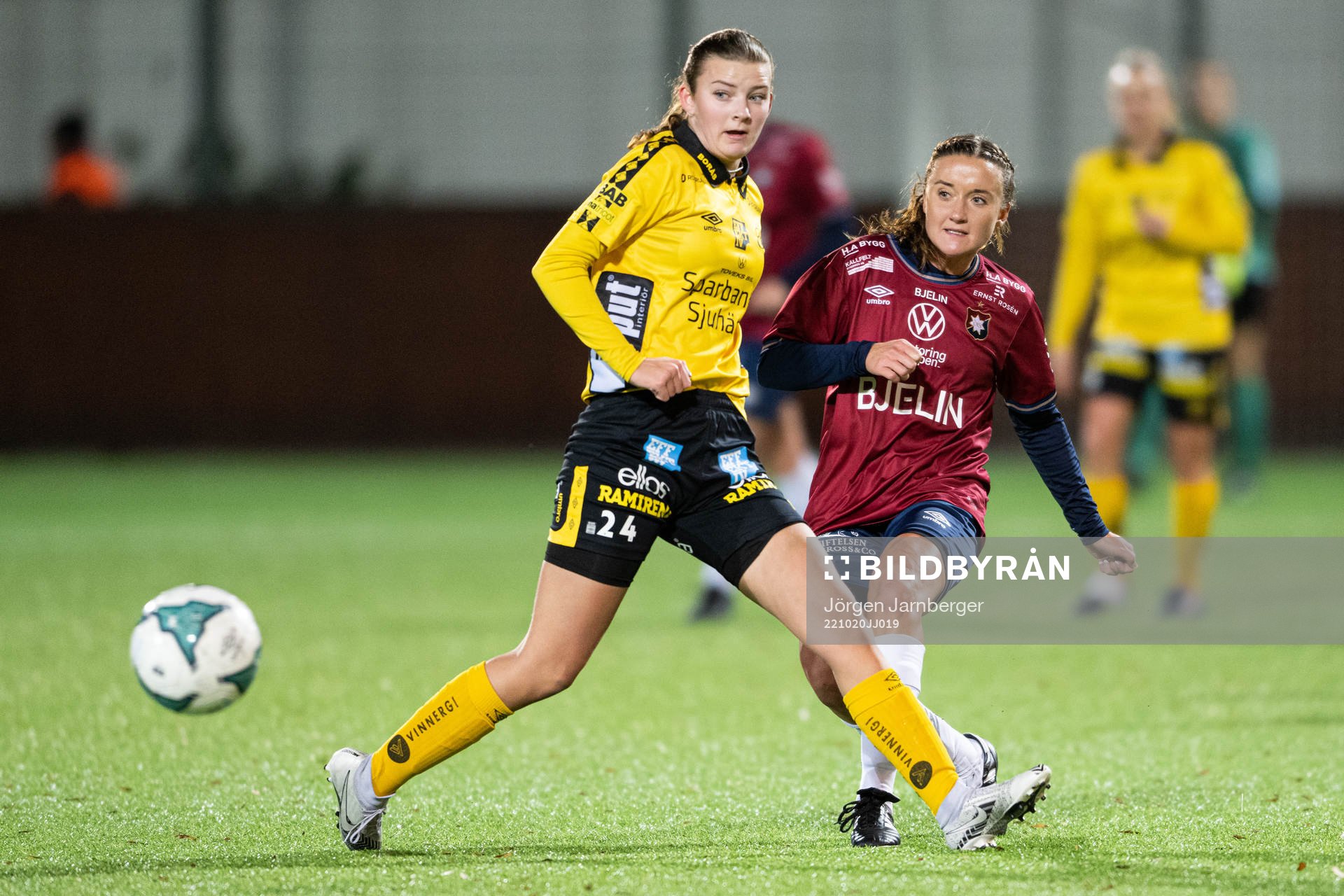 Elfsborgs Ida Backlund och Örgrytes Felicia Tengdahl