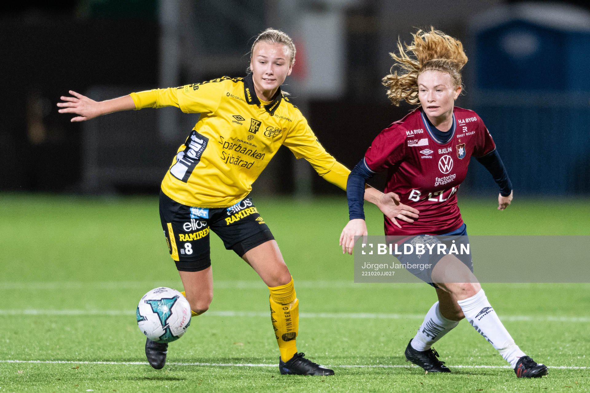 Elfsborgs Linn Sångberg och Örgrytes Mathilda Sjöström