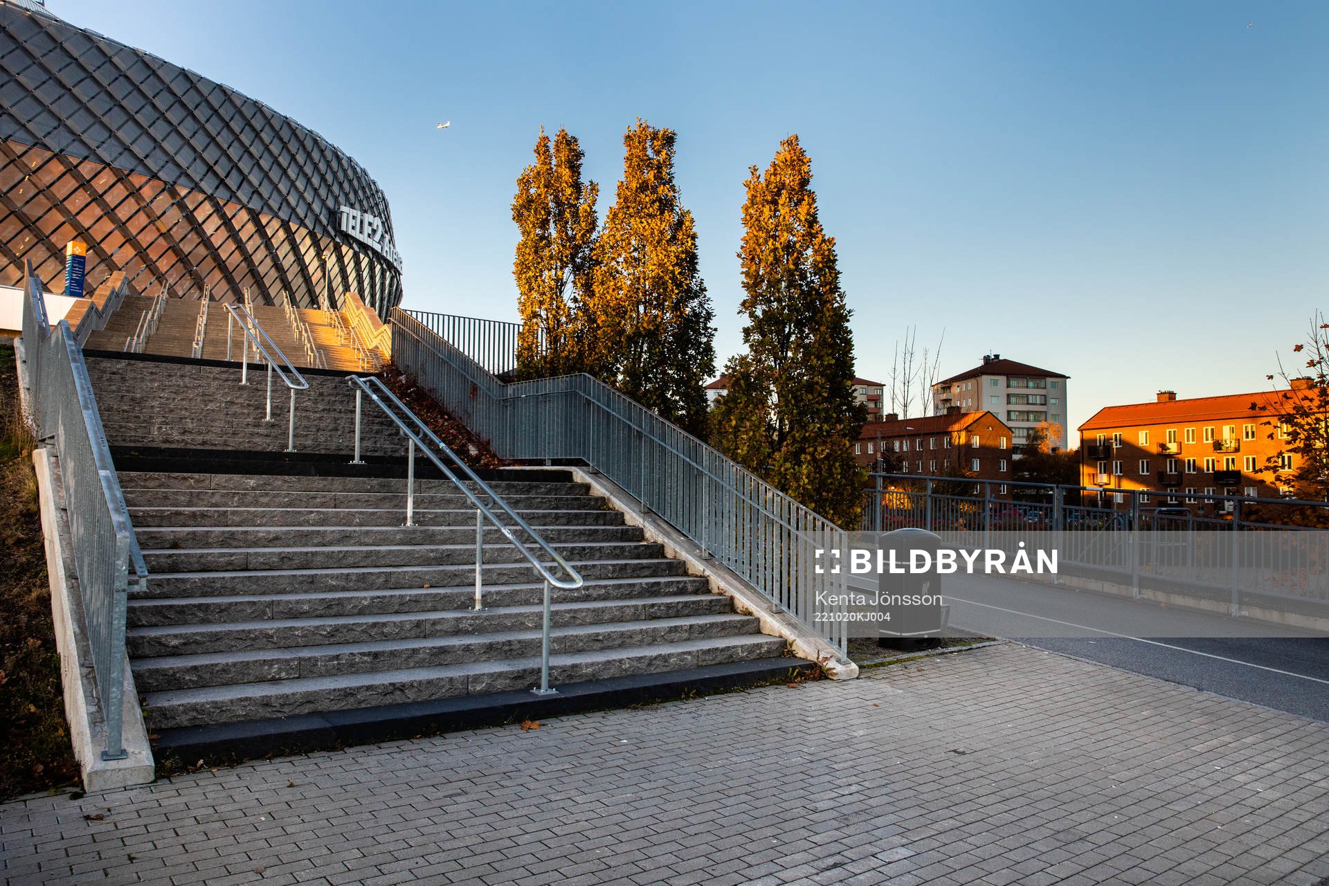 Tele2 Arena inför fotbollsmatchen i Allsvenskan mellan Hammarby och Sirius den 20 oktober 2022 i Stockholm. 