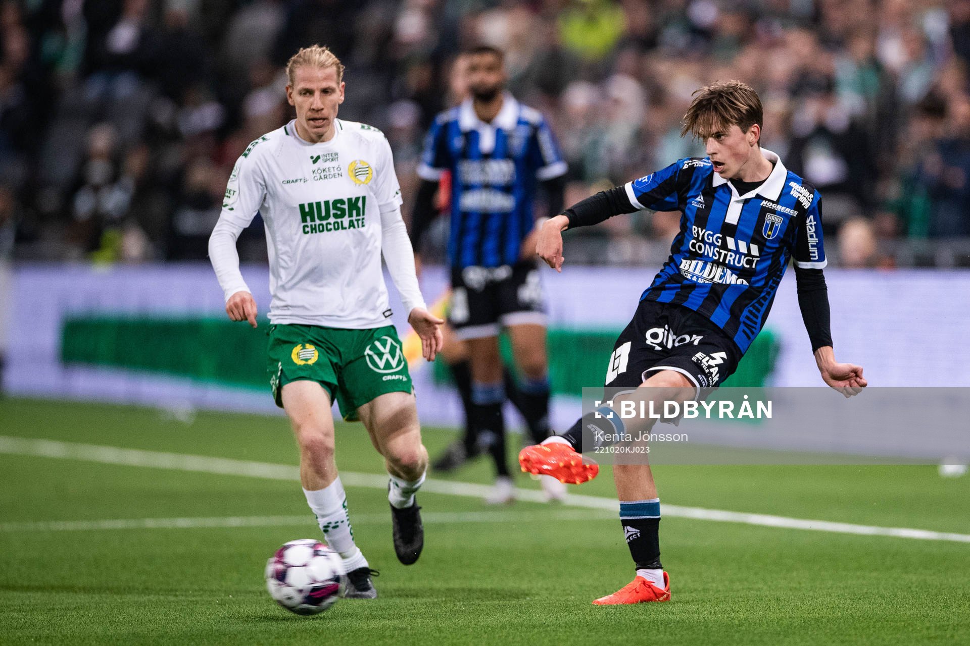 Sirius Adam Vikman under fotbollsmatchen i Allsvenskan mellan Hammarby och Sirius den 20 oktober 2022 i Stockholm. 