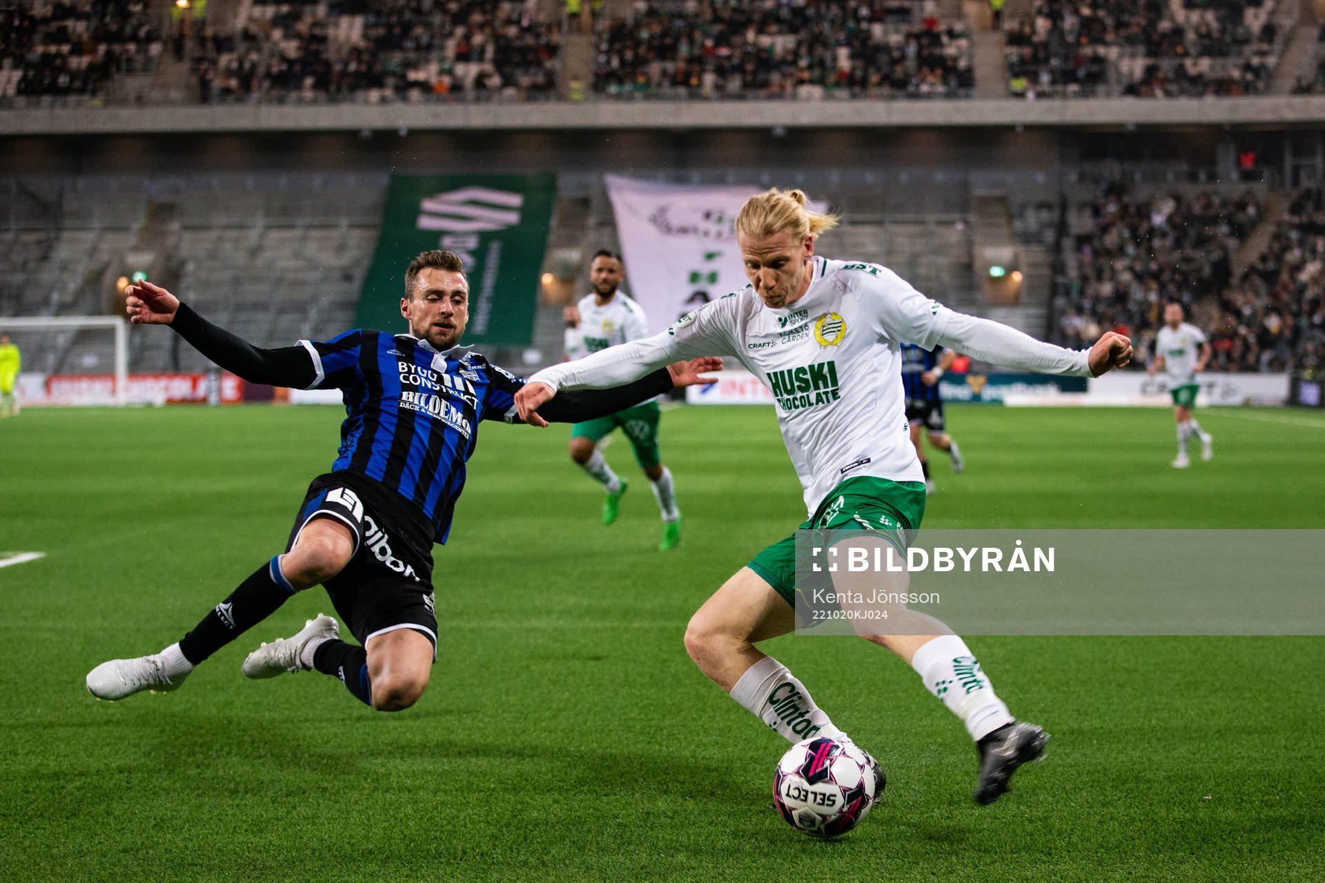 Sirius Filip Rogic och Hammarbys Gustav Ludwigson