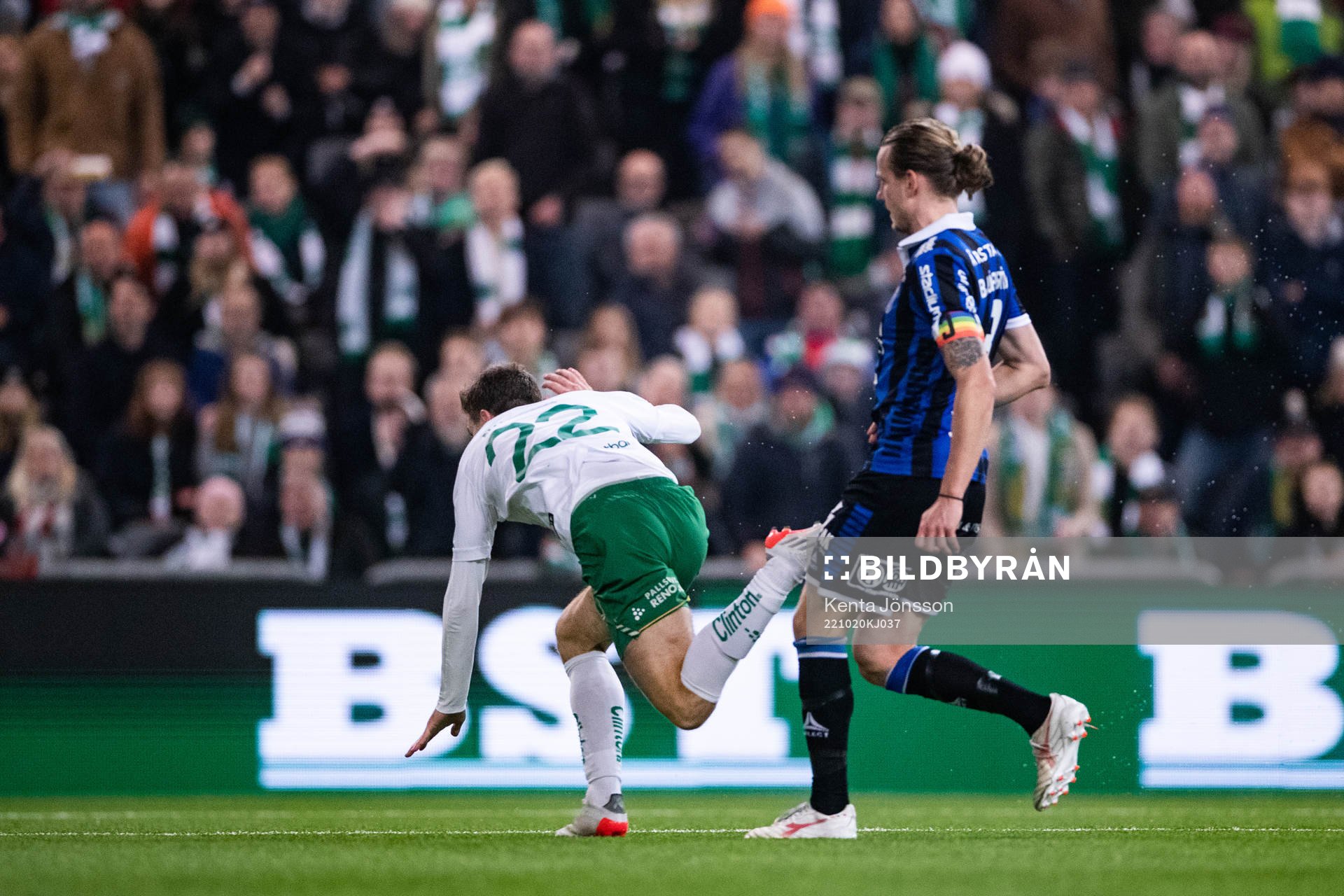 Hammarbys Joel Nilsson och Sirius Tim Björkström