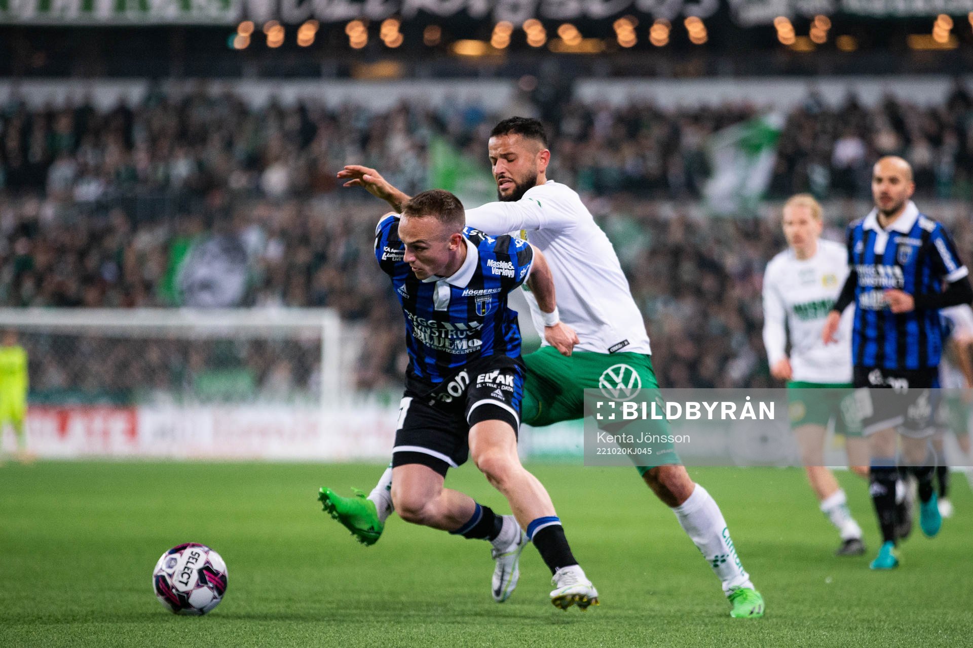 Sirius Aron Bjarnason och Hammarbys Mohanad Jeahze