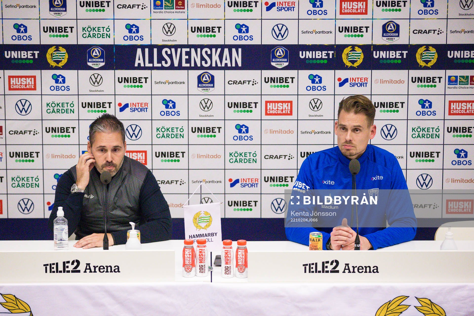 Hammarbys tränare Martí Cifuentes och Sirius tränare