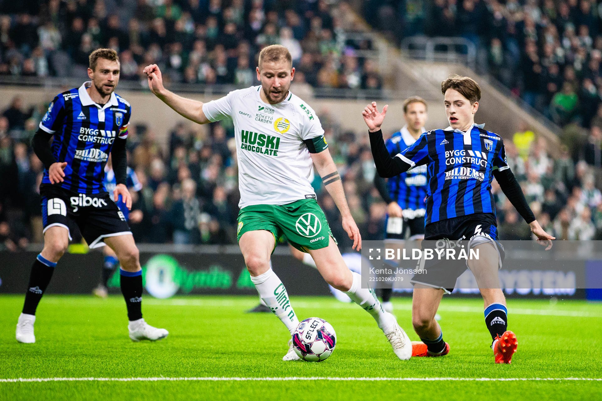 Hammarbys Darijan Bojanic och Sirius Adam Wikman