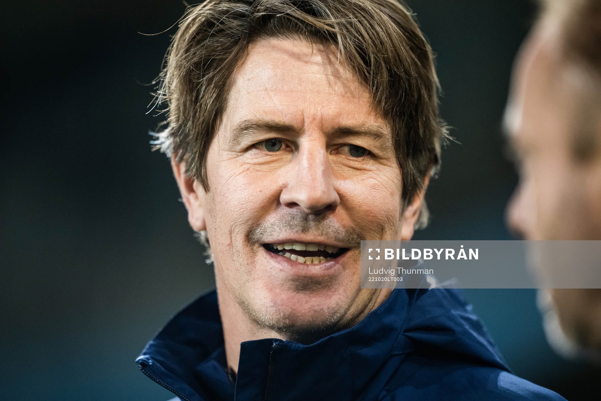 Djurgårdens tränare Thomas Lagerlöf fotbollsmatchen i
