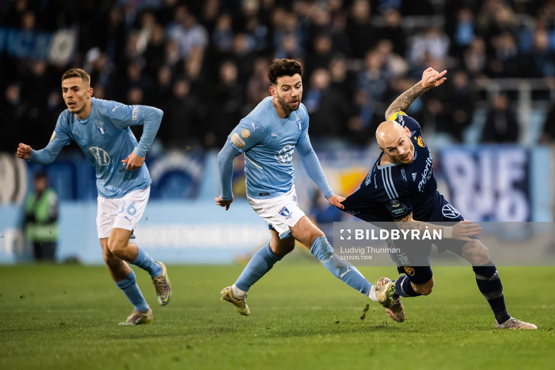 Malmö FFs Erdal Rakip och Djurgårdens Magnus Eriksson