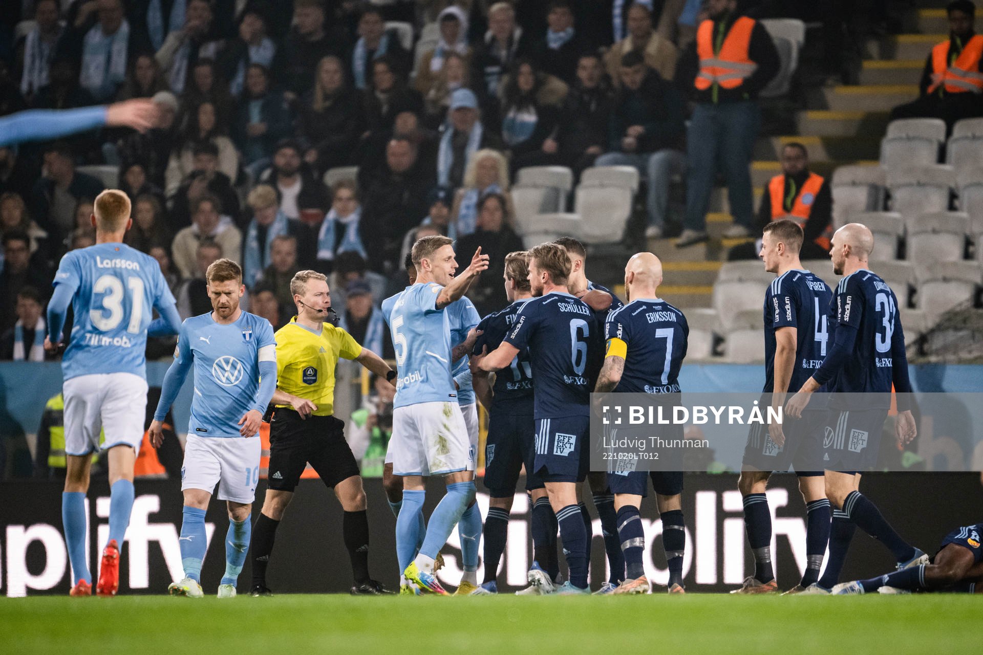 Malmö FFs Søren Rieks och Djurgårdens Rasmus Schuller