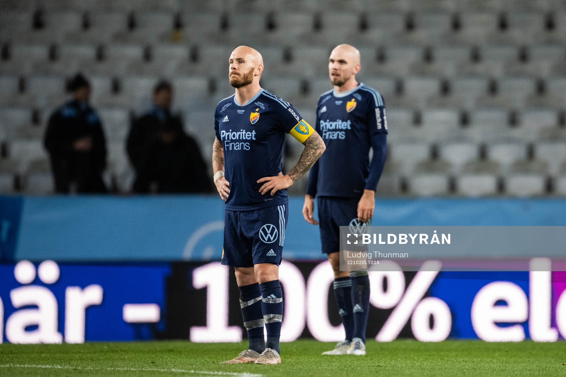 Djurgårdens Magnus Eriksson och Marcus Danielson deppar