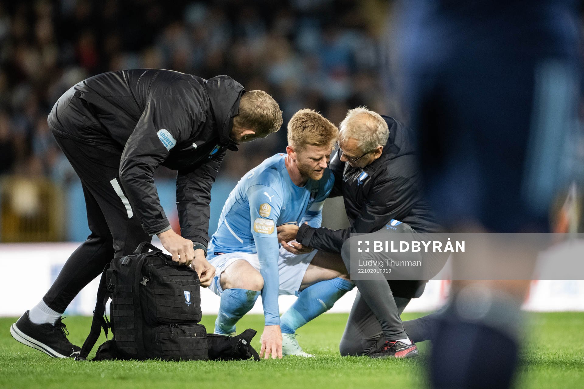 Malmö FFs Anders Christiansen har ont