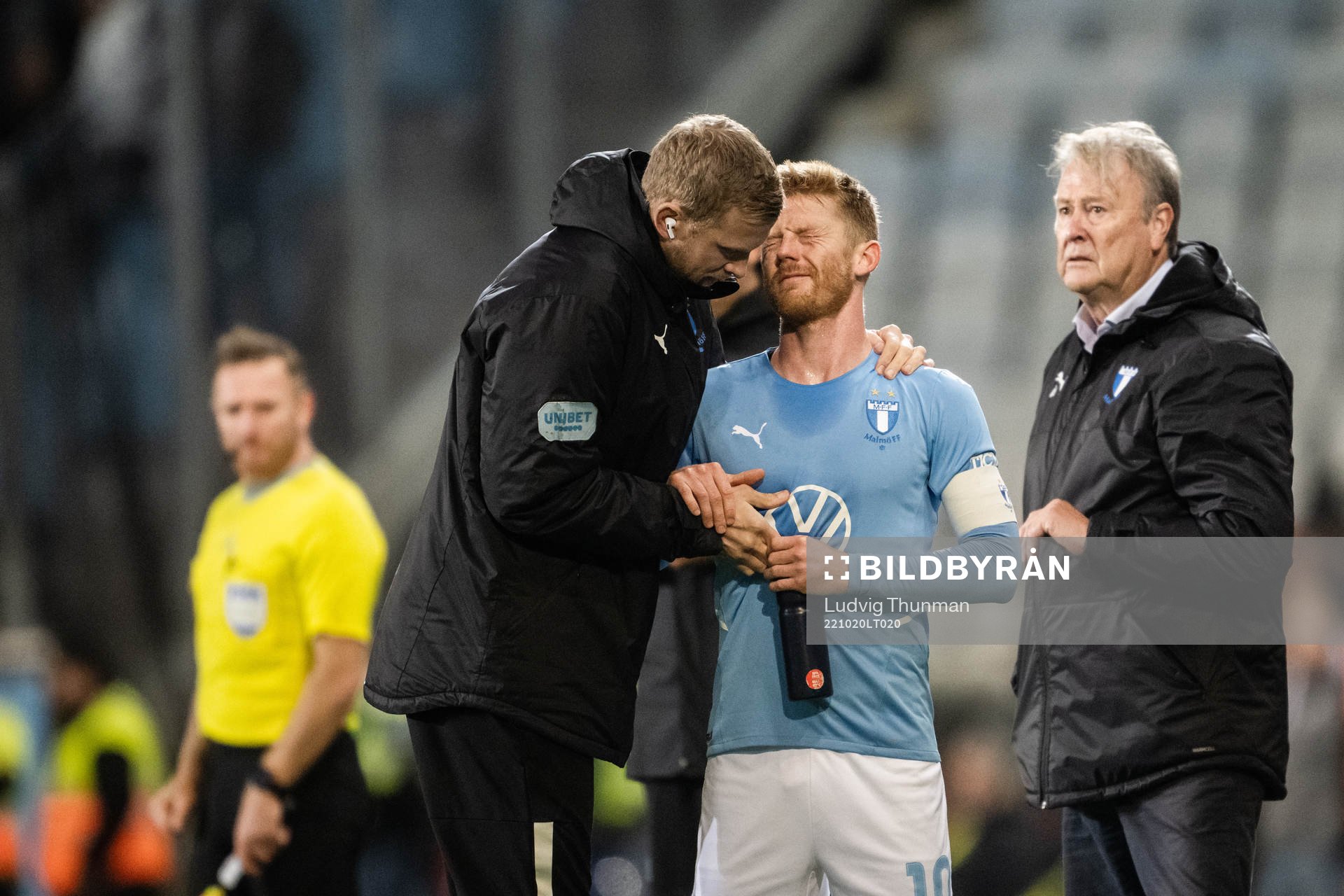 Malmö FFs Anders Christiansen har ont