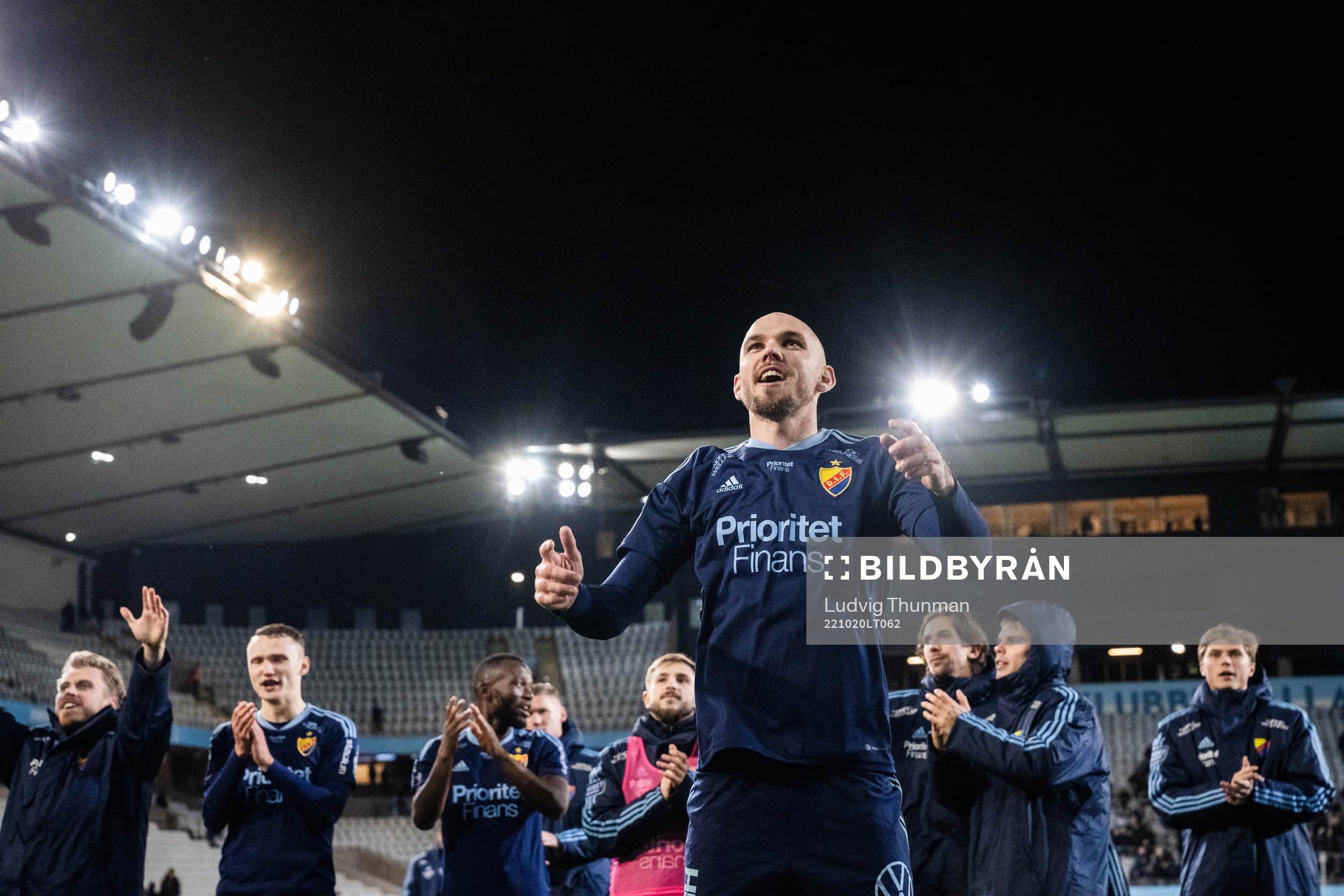 Djurgårdens Marcus Danielson jublar