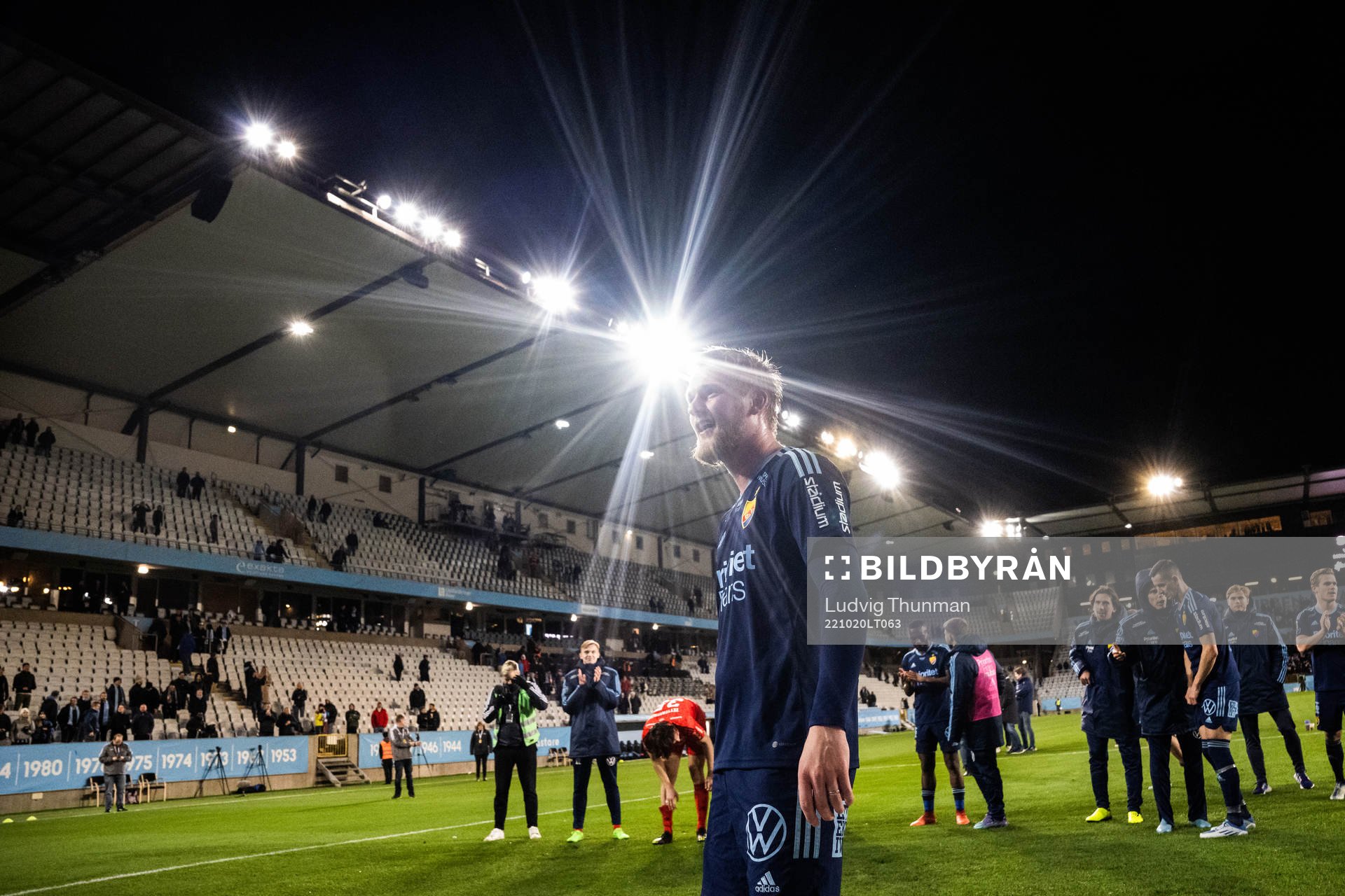 Djurgårdens Kalle Holmberg  jublar