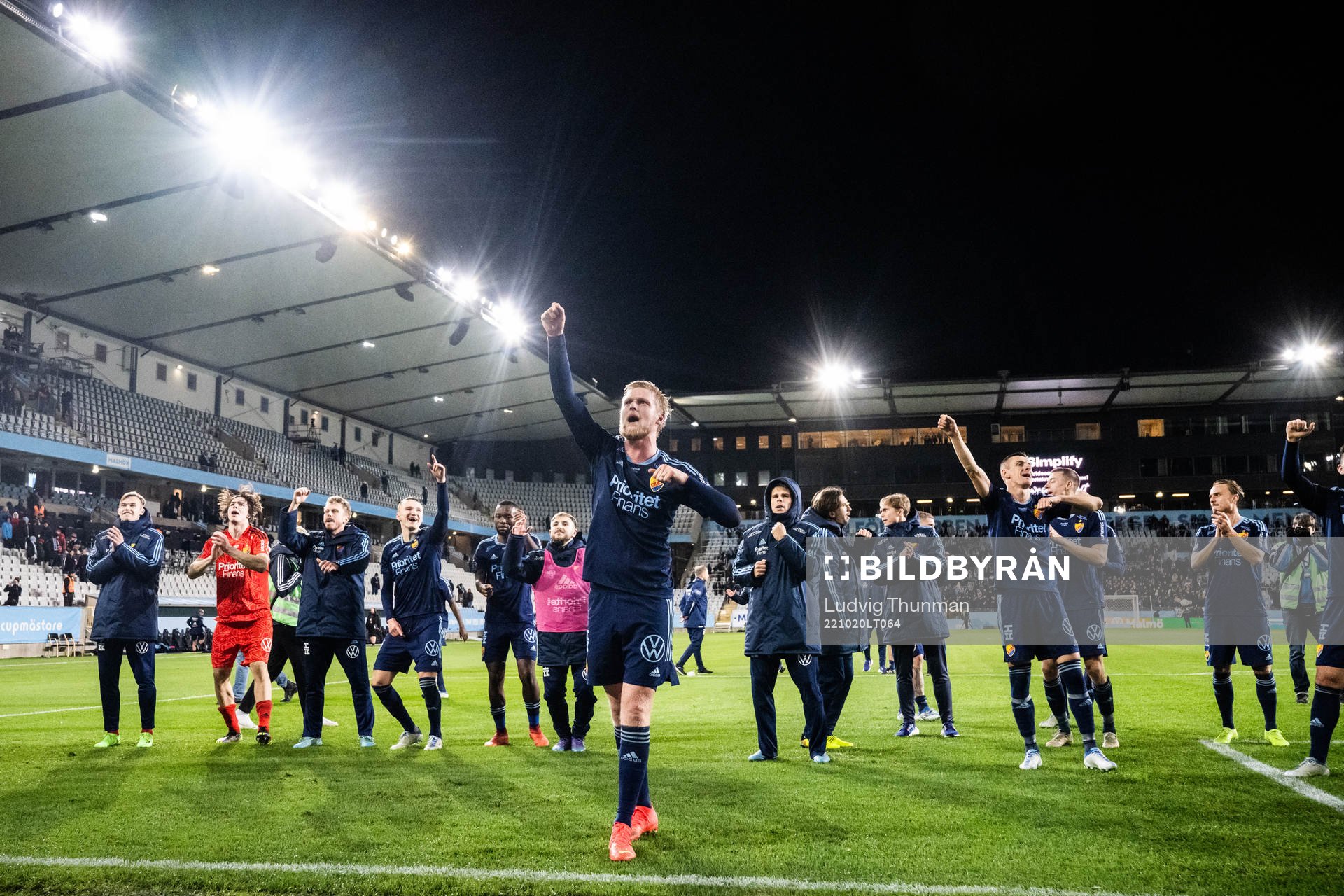 Djurgårdens Kalle Holmberg  jublar