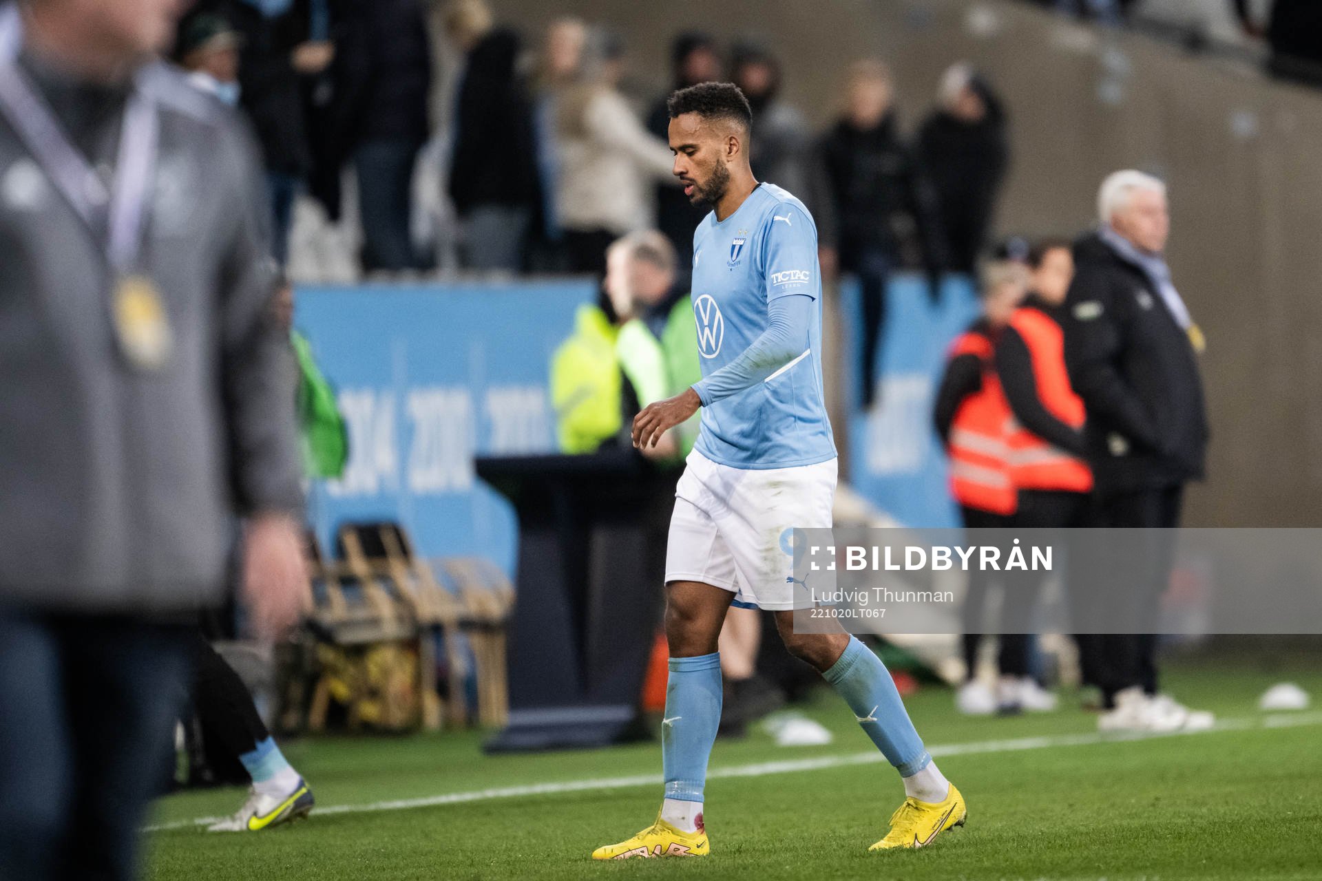 Malmö FFs Isaac Kiese Thelin deppar