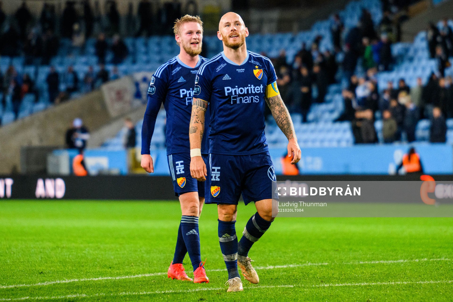 Djurgårdens Kalle Holmberg och Magnus Eriksson