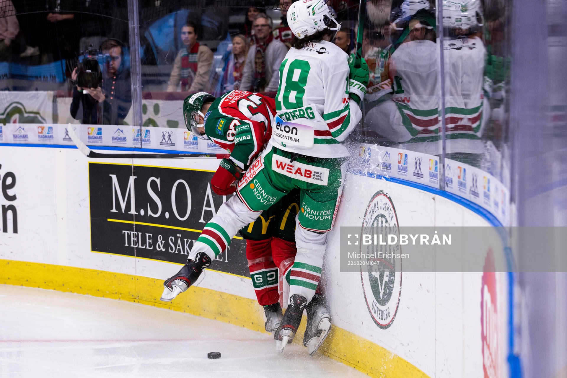 Frölundas Jacob Nilsson och Rögles Dennis Everberg