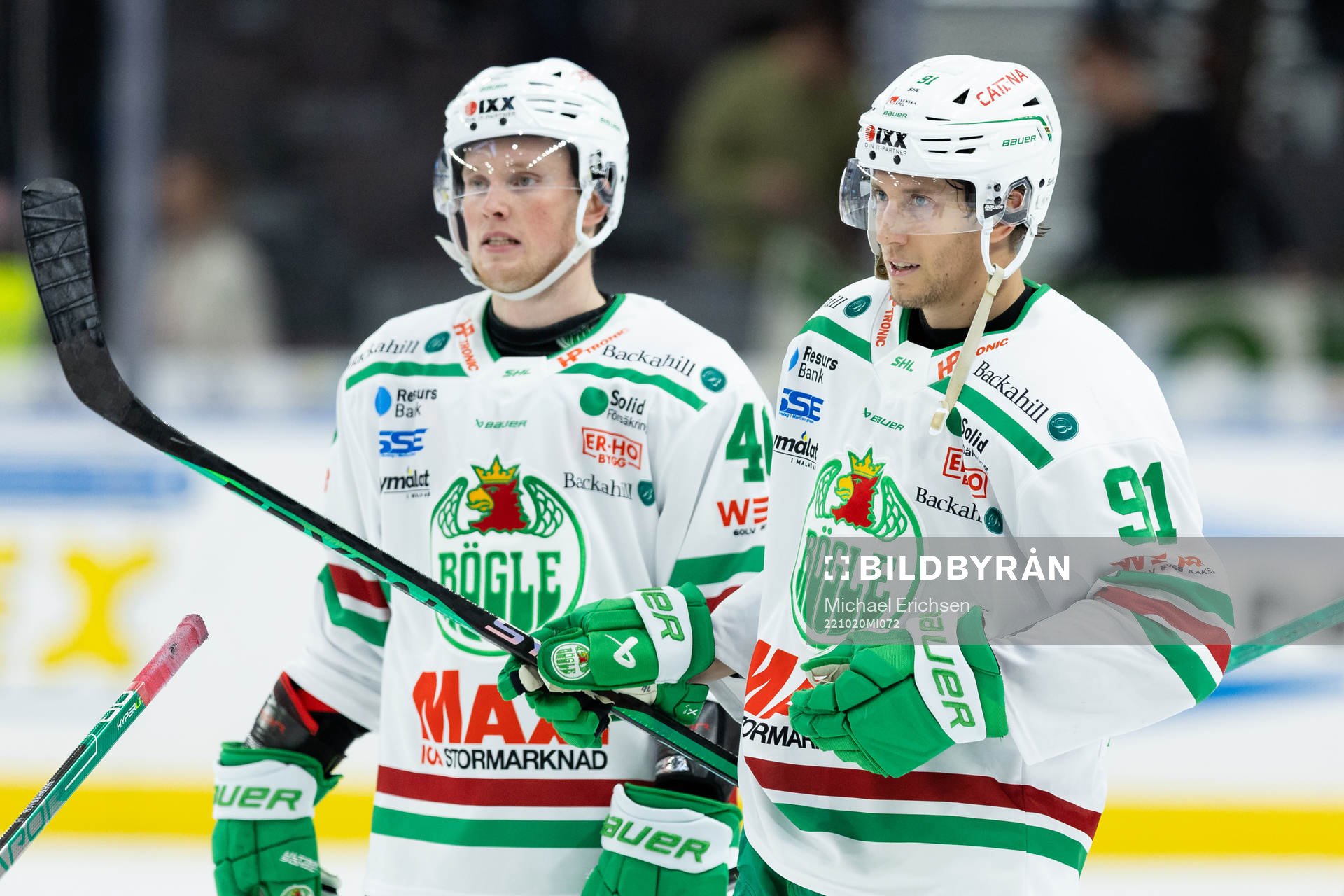 Rögles Oskar Stål-Lyrenäs och Adam Tambellini