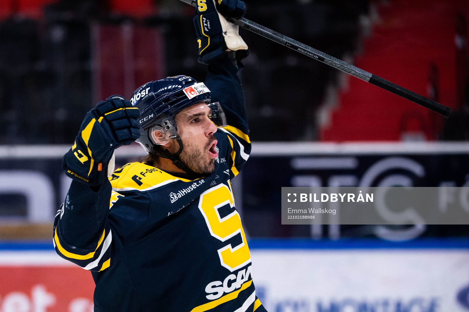 Södertäljes Jacob Dahlström jublar