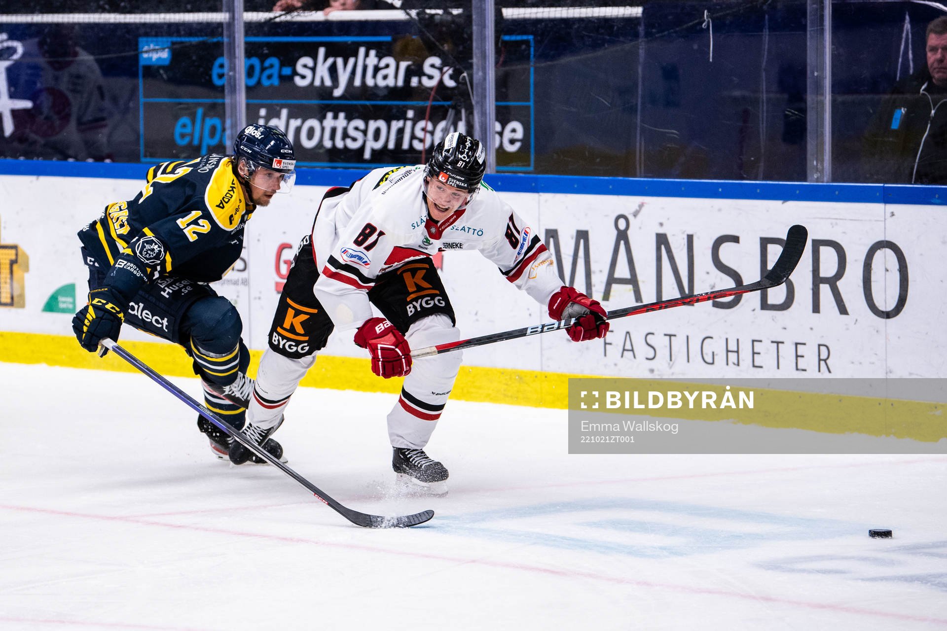 Södertäljes Viktor Liljegren och Vita Hästens Eric Borg