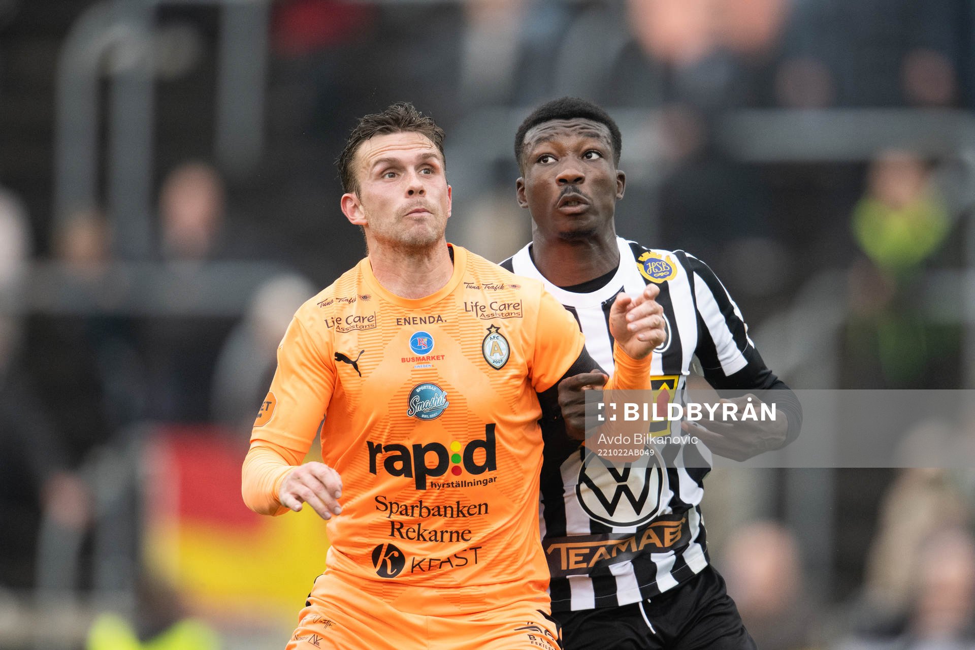 Landskronas Ousmane Diawara och AFC Eskilstunas Jesper Manns