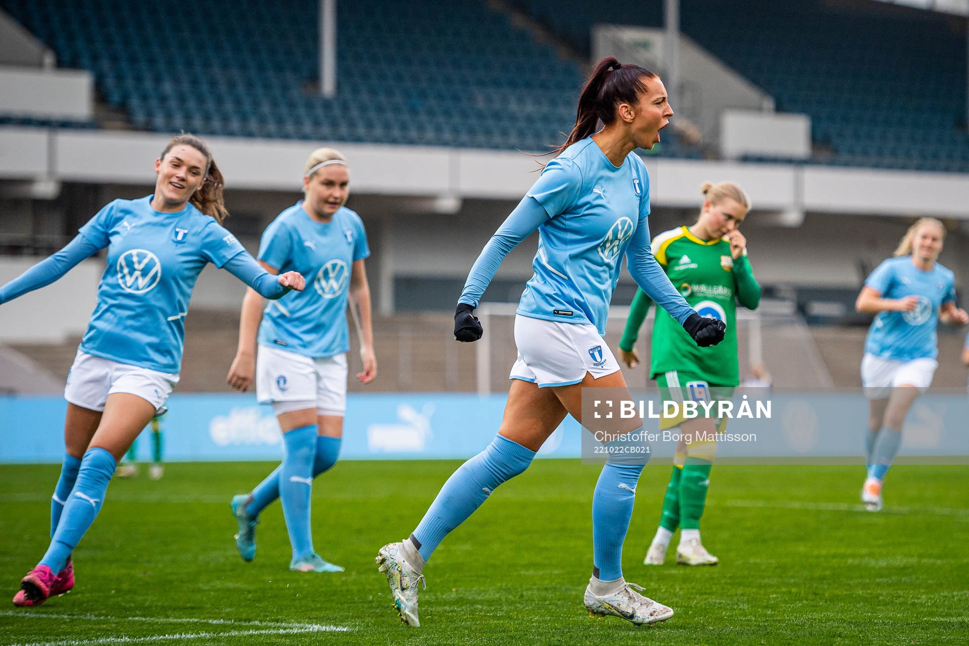 Malmö FFs Malin Gunnarsson jublar