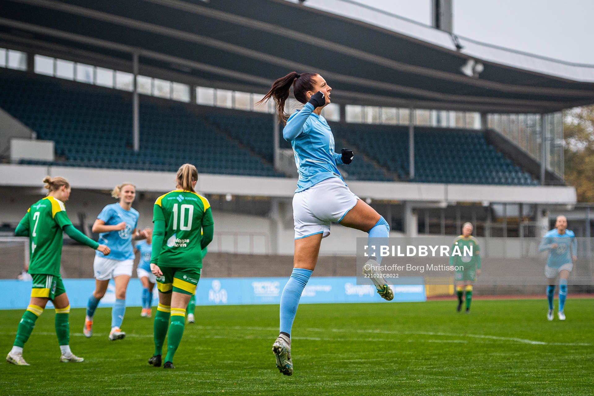 Malmö FFs Malin Gunnarsson jublar