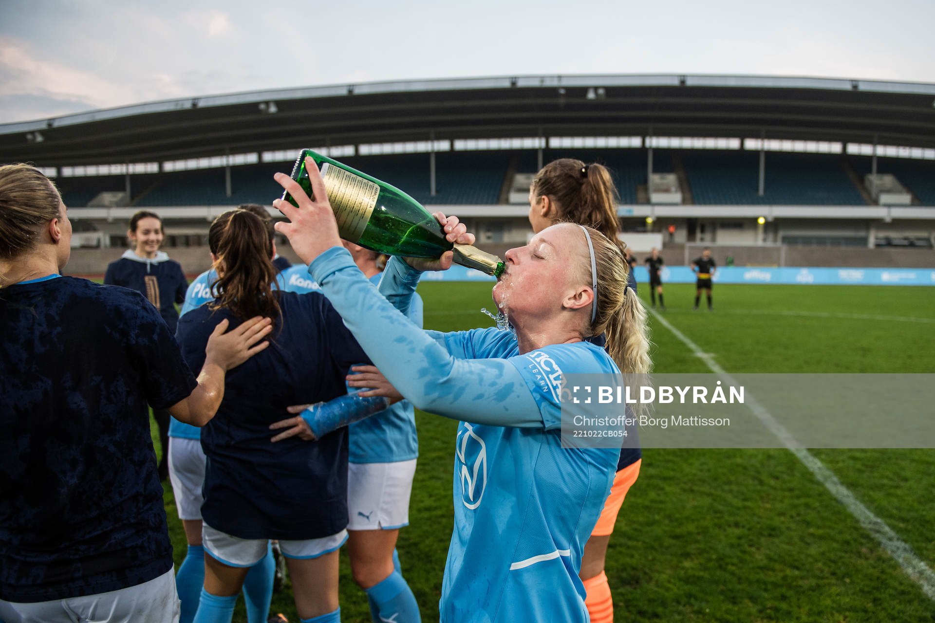 Malmö FFs Melina Skarström jublar