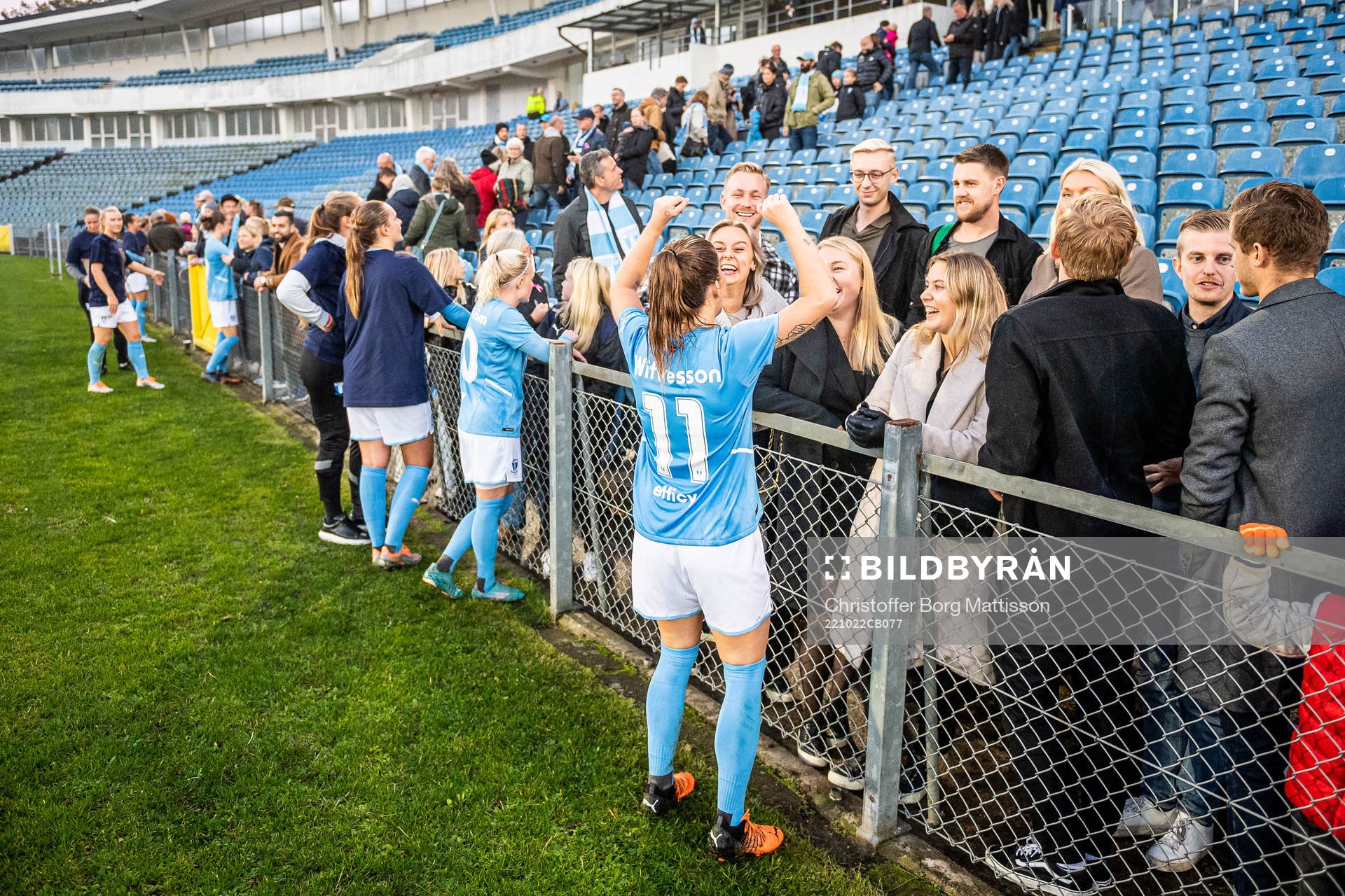 Malmö FFs Lovisa Wifvesson jublar