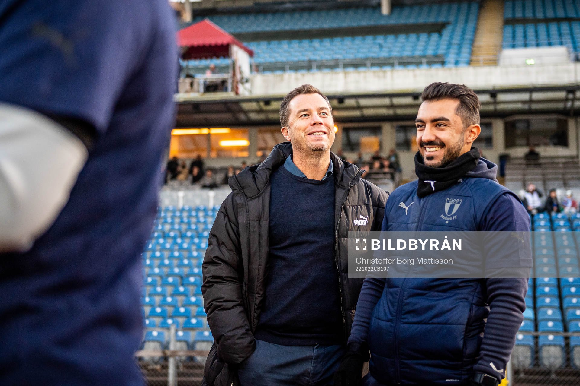 Malmö FFs sportdirektör Daniel Andersson och assisterande