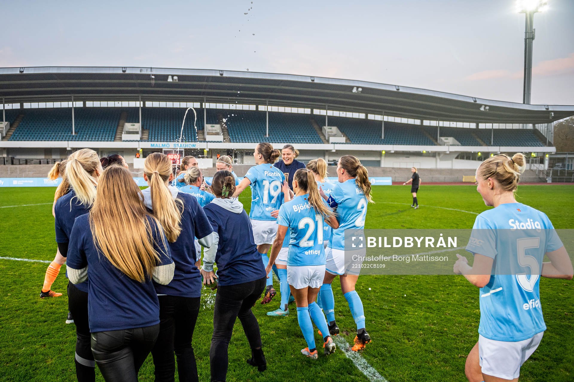 Malmö FFs spelare jublar