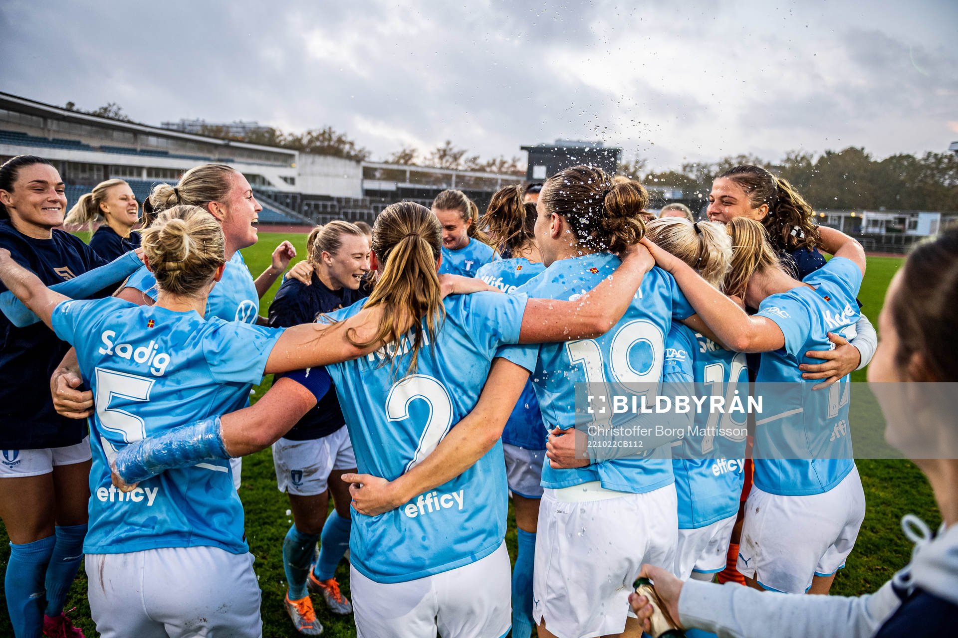 Malmö FFs spelare jublar