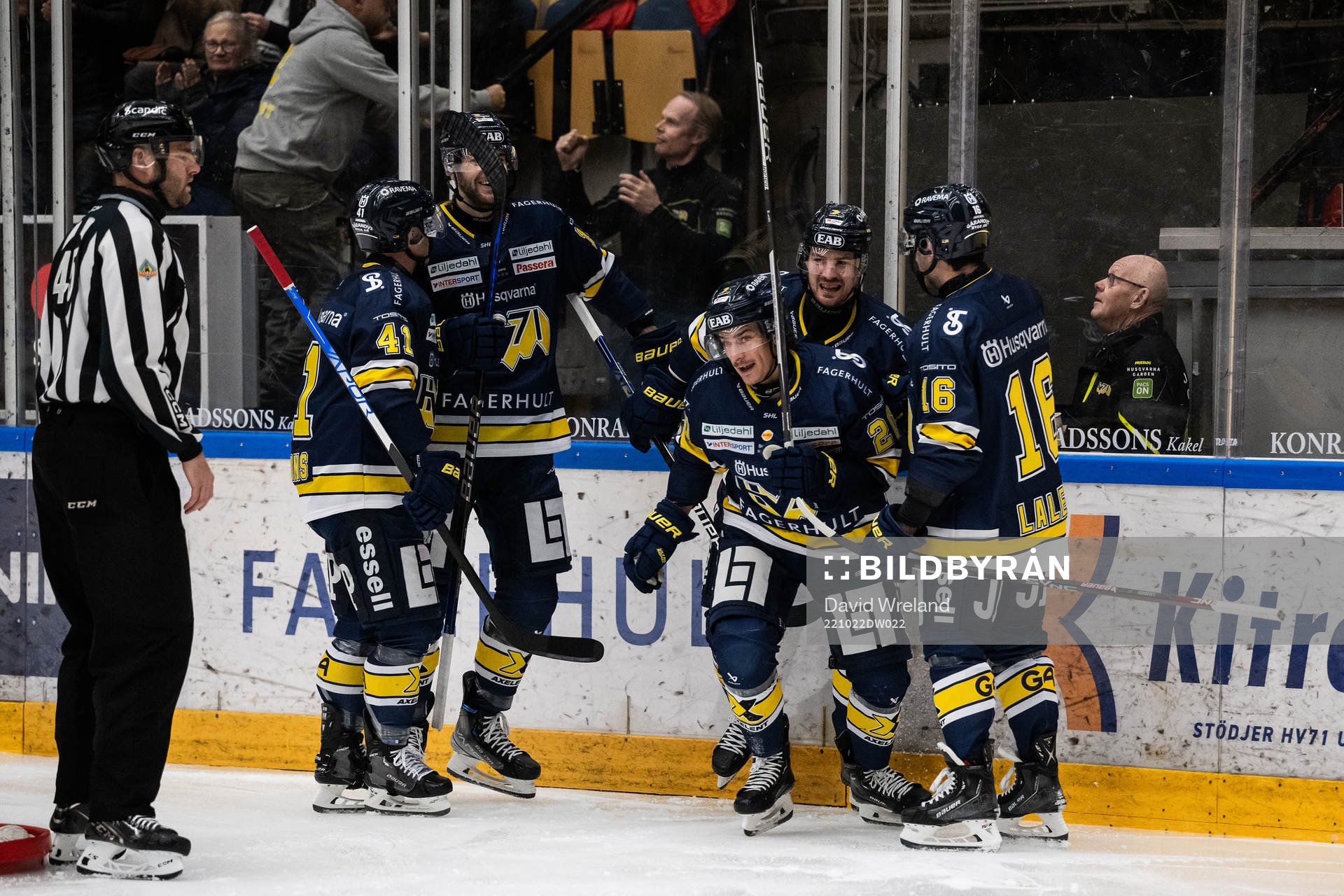 HV71s spelare jublar