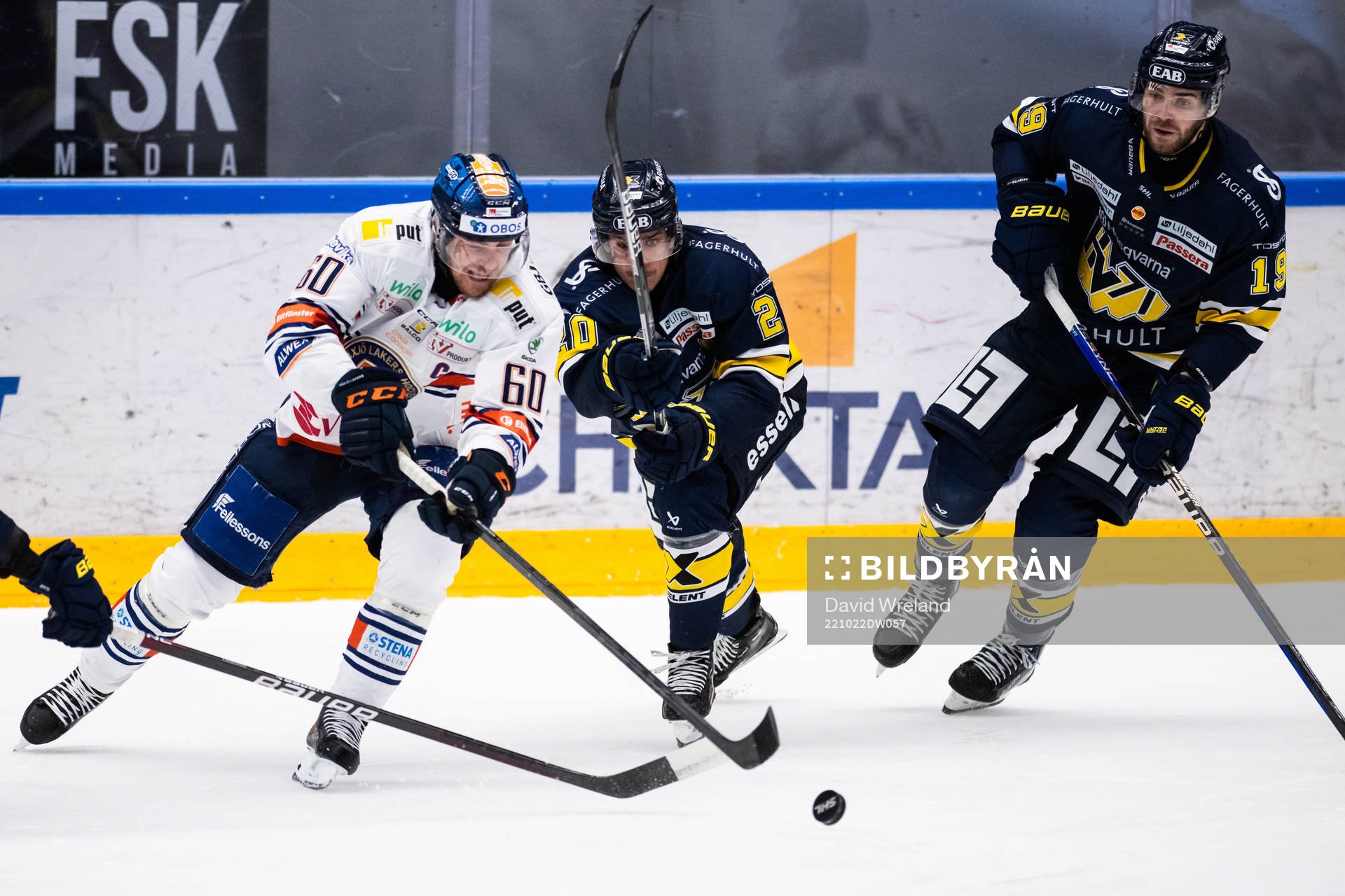 Växjös Erik Josefsson och HV71s André Petersson