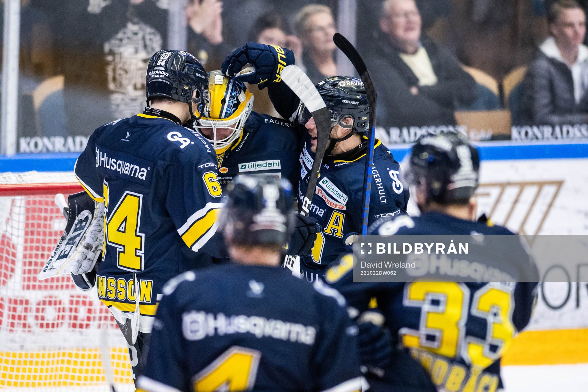 HV71s spelare jublar