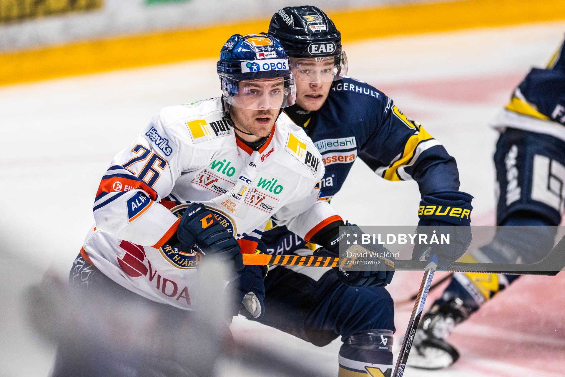 Växjös Joel Kellman och HV71s Filip Westerlund