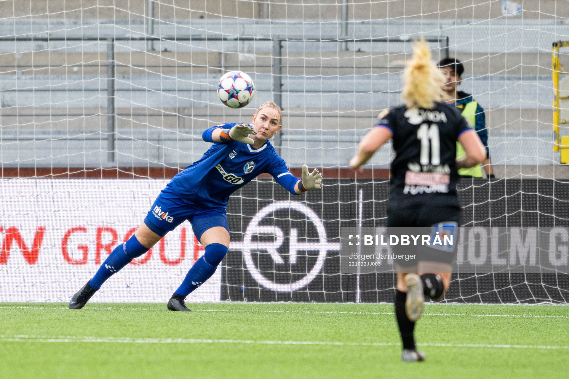 Växjös målvakt Louise Högrell Ledbetter