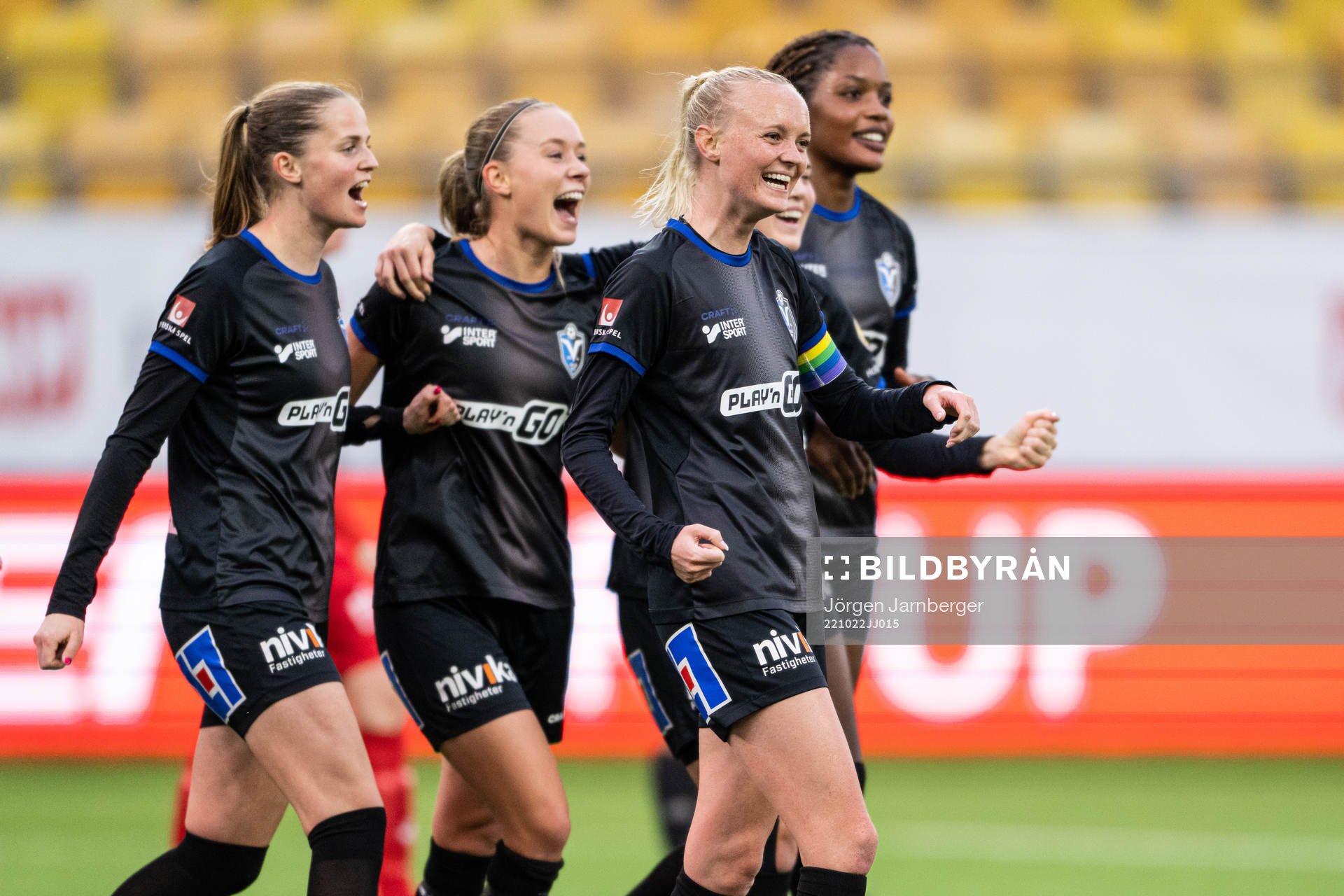 Växjös spelare jublar
