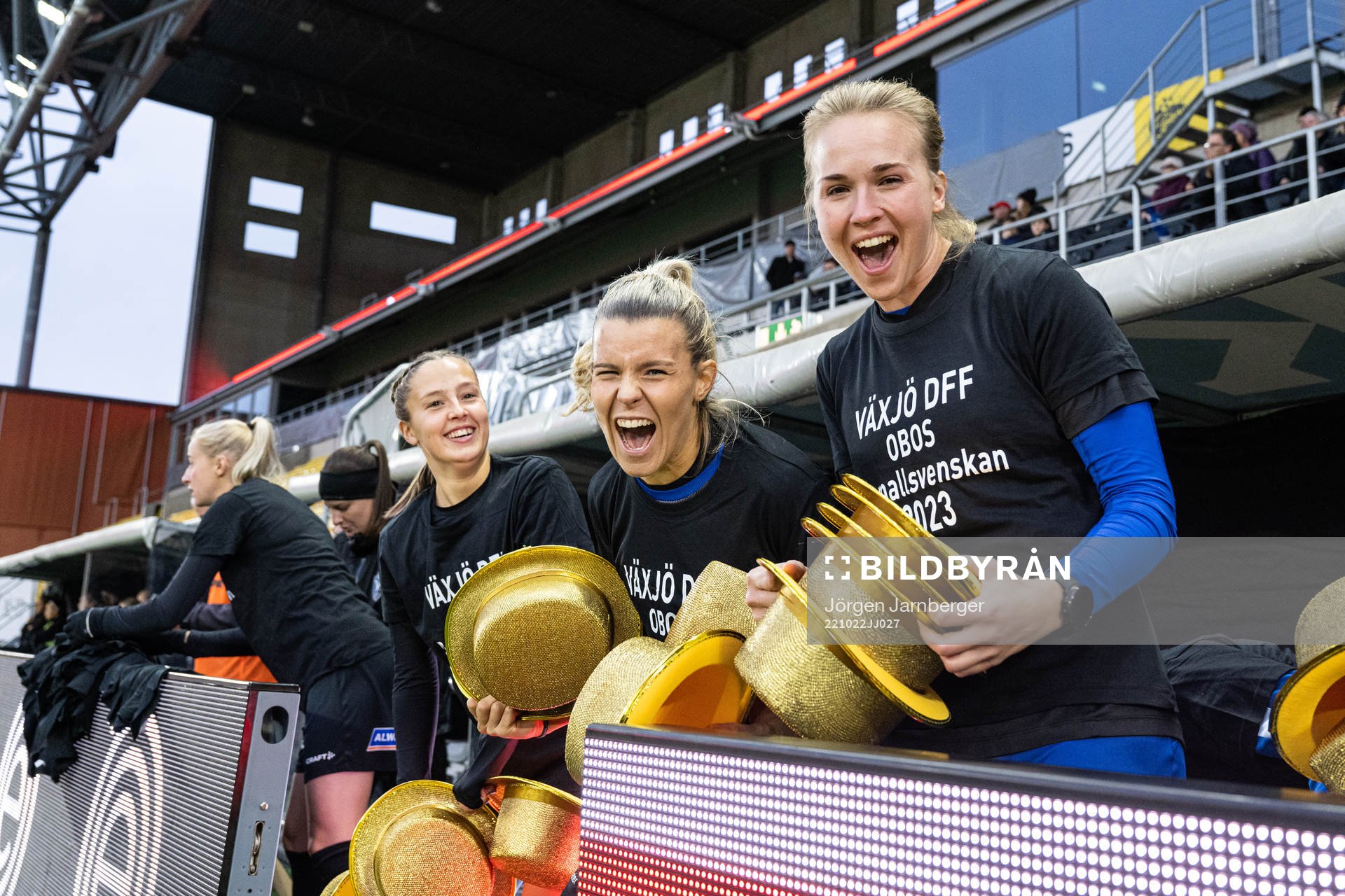 Växjös spelare jublar