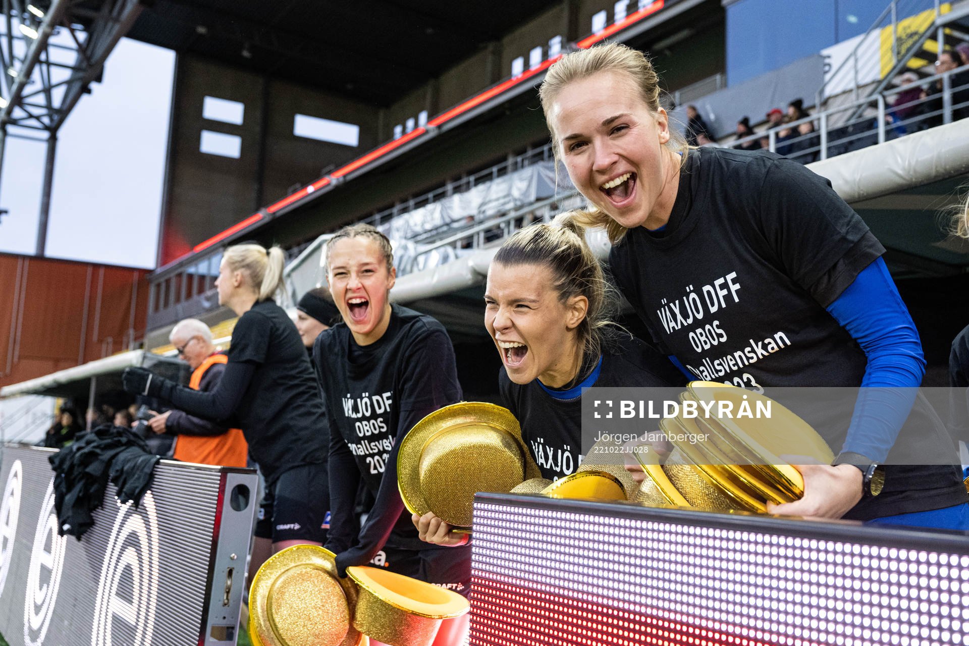 Växjös spelare jublar