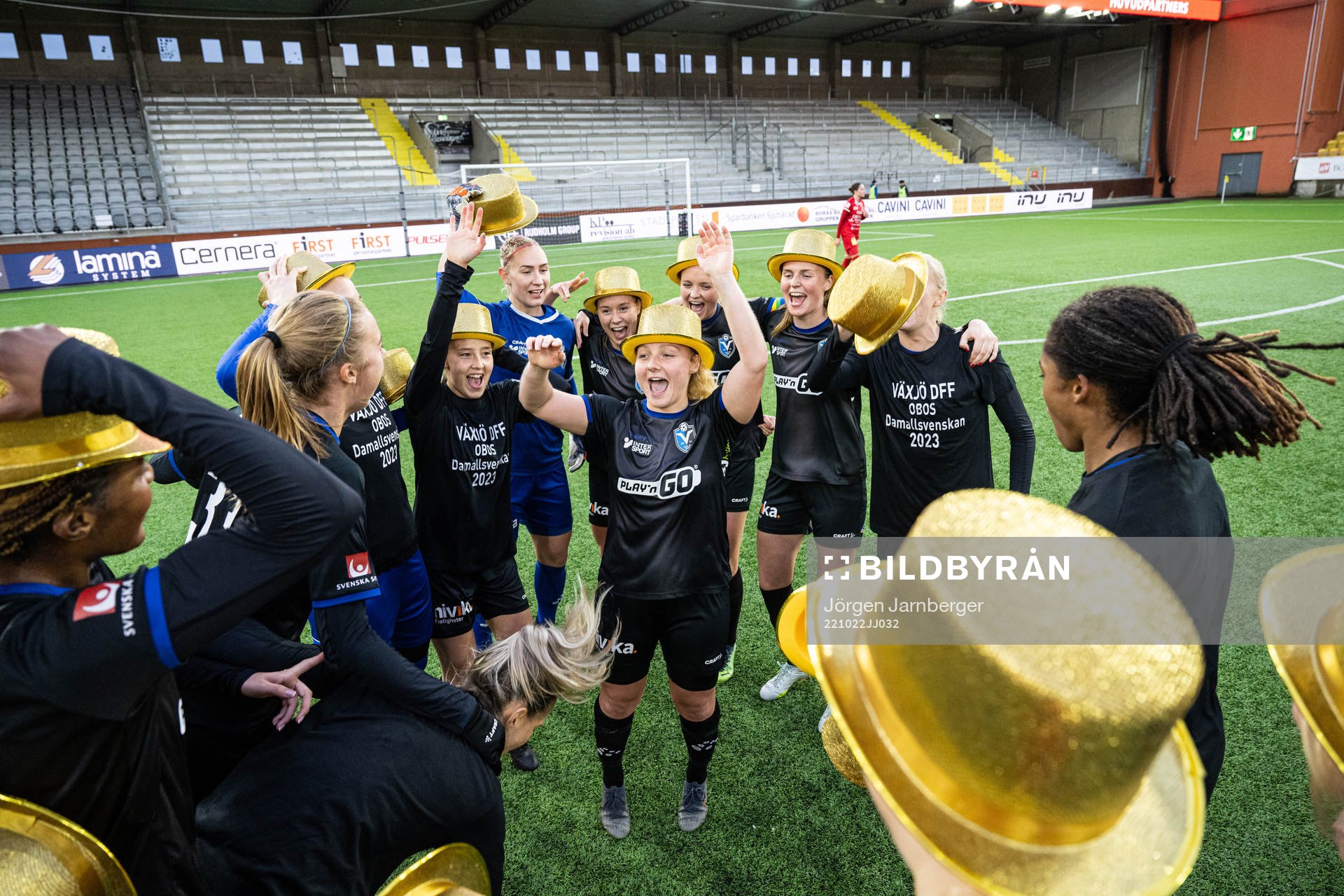 Växjös spelare jublar