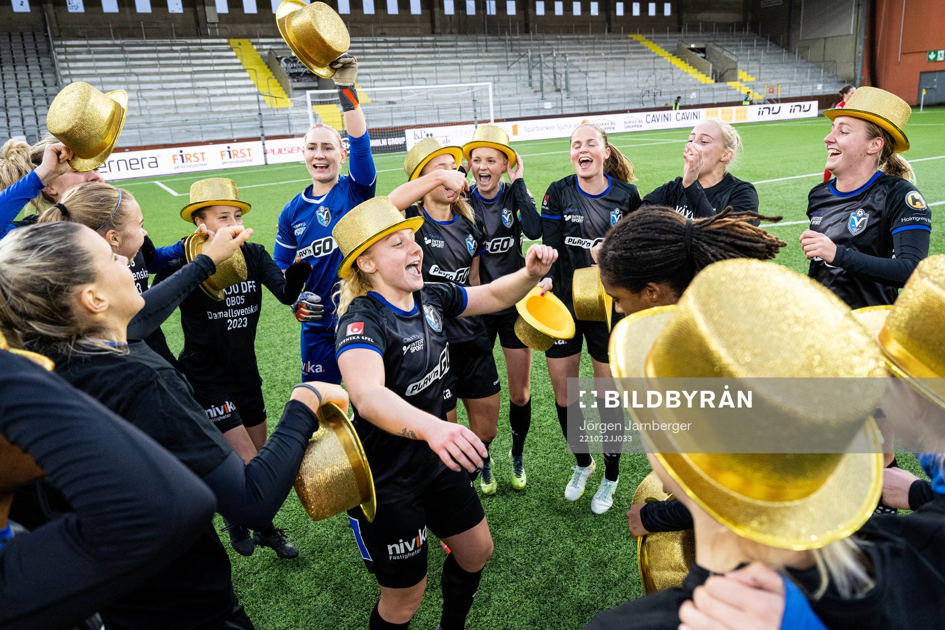 Växjös spelare jublar