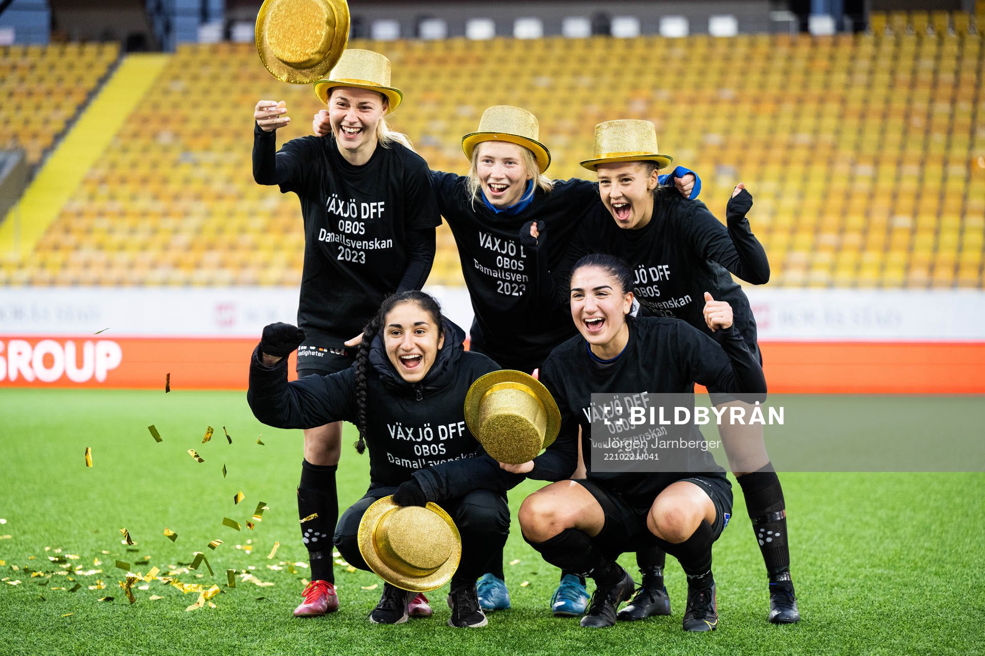 Växjös spelare jublar
